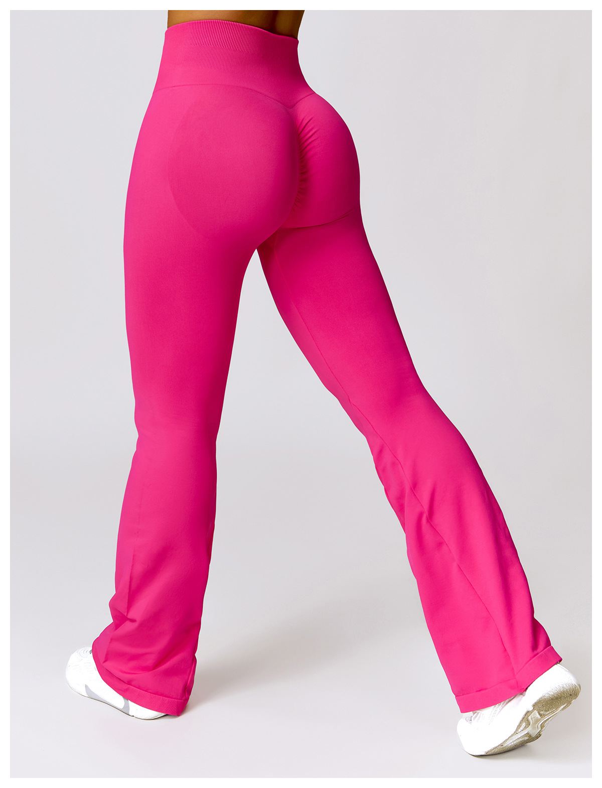 Hight-Waist Seamless Flare Leggings