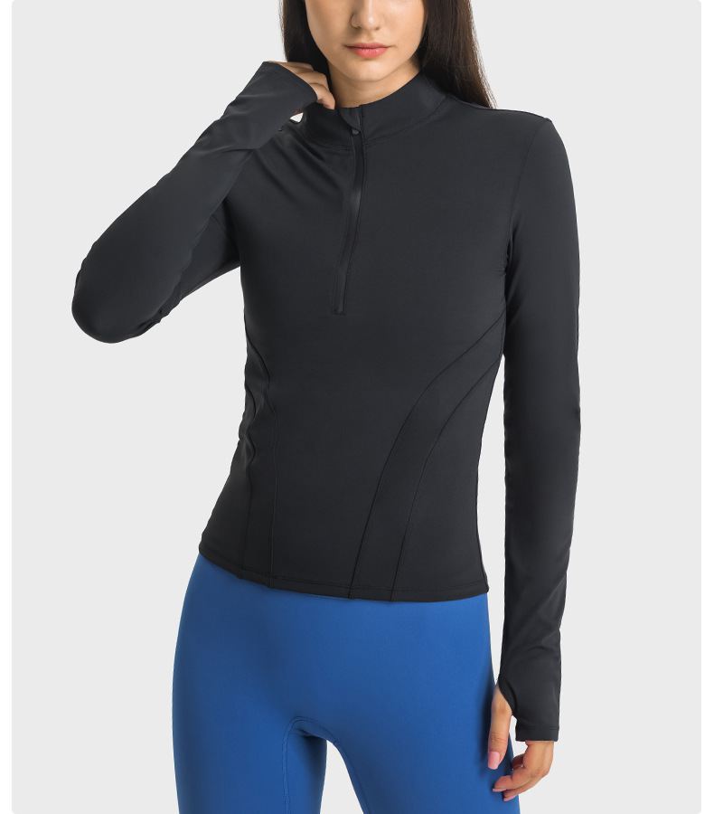 Half Zip Stand Collar Yoga Jacket