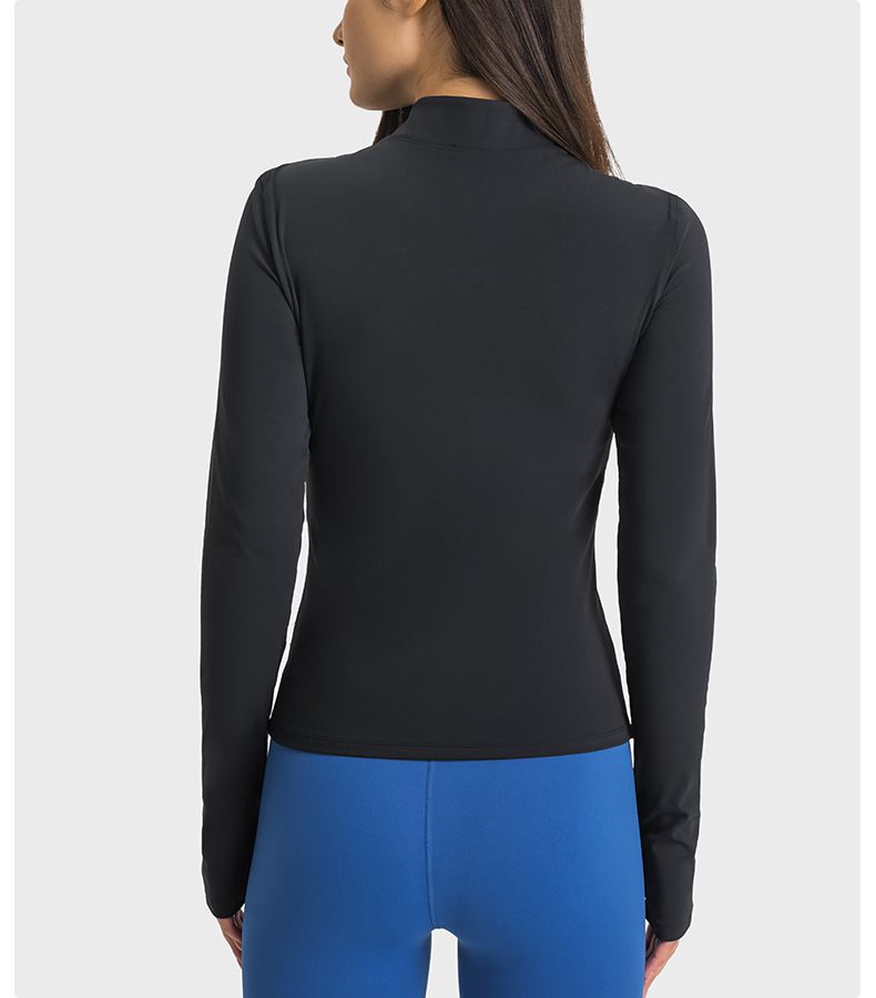 Half Zip Stand Collar Yoga Jacket