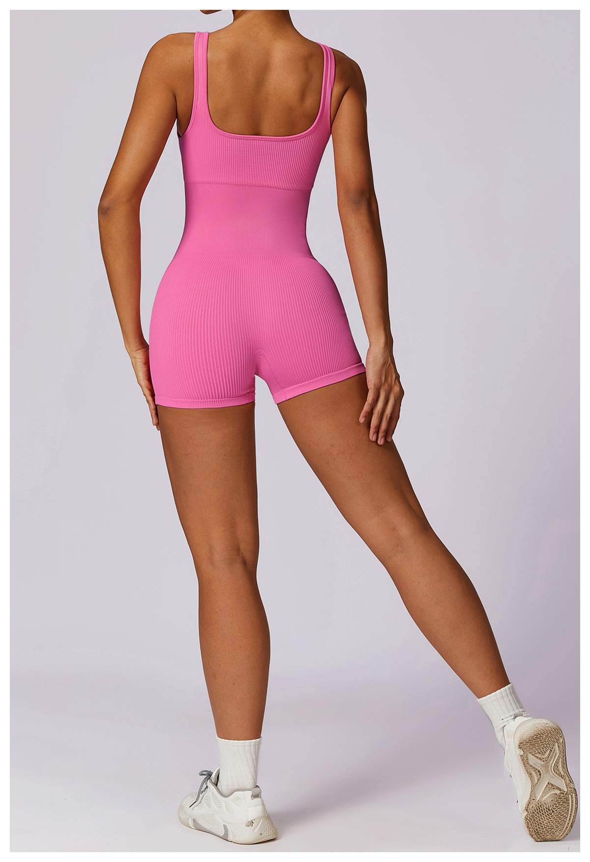 Ribbed Seamless Yoga Bodysuit