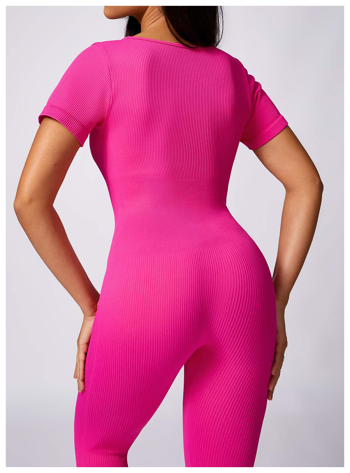 Ribbed Seamless Yoga Bodysuit