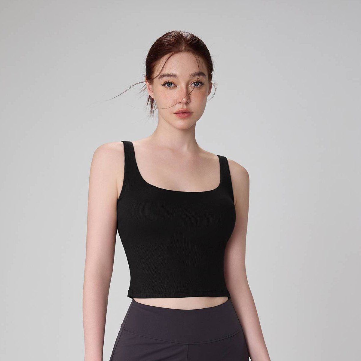 Modal Wide-Strap Yoga Tank Top