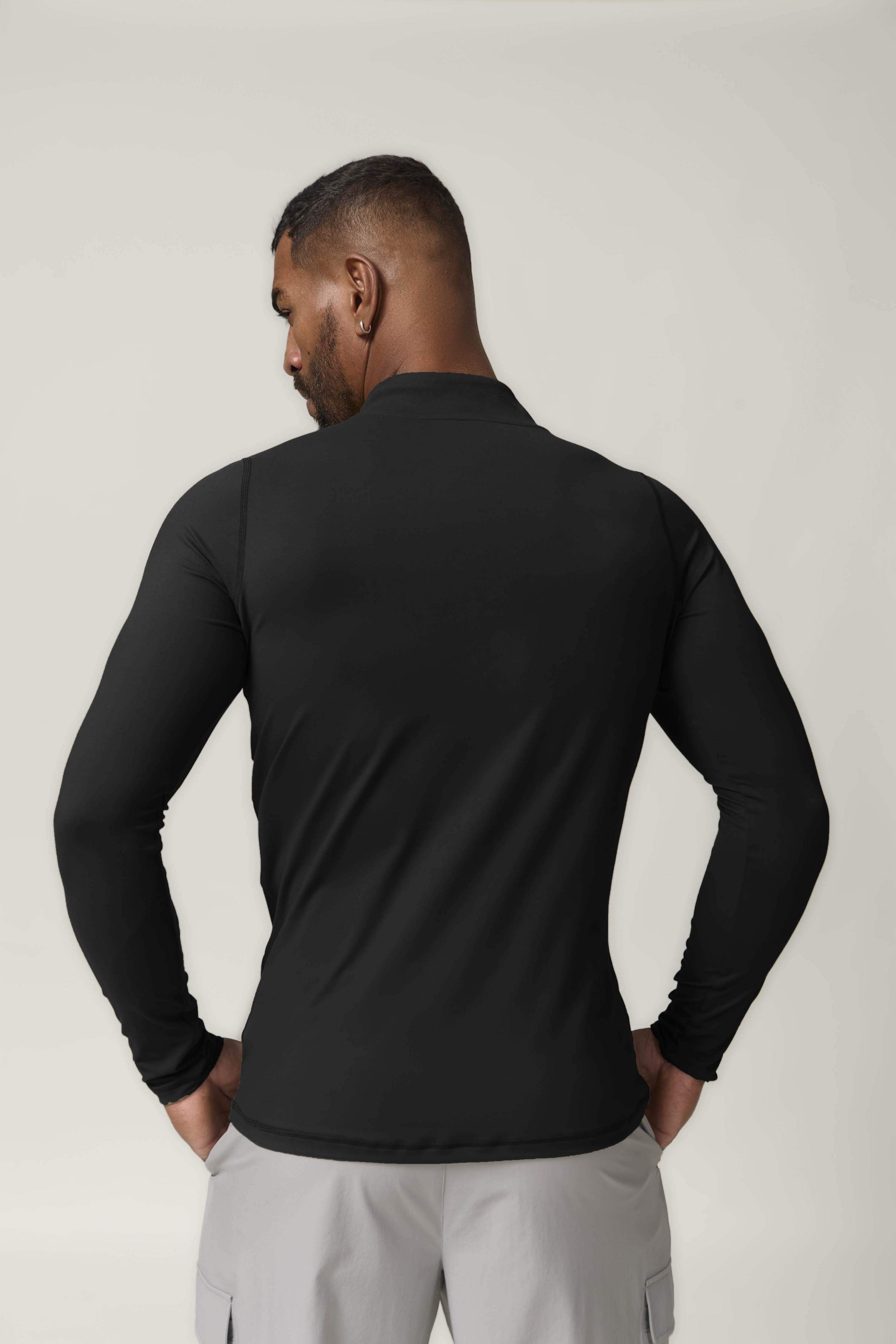 Men's Zip-Up Quick-Dry Long Sleeve Sports Top