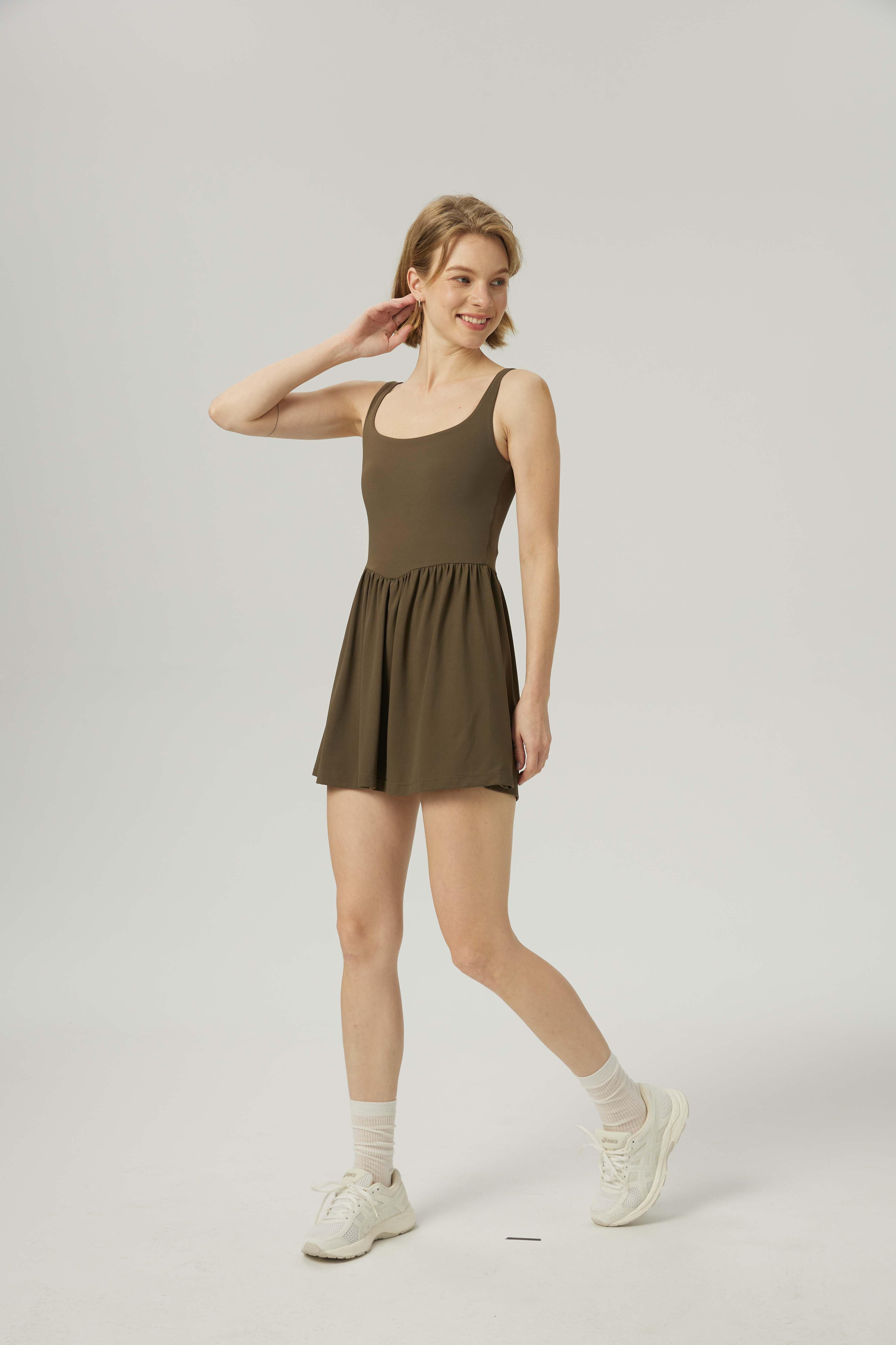 Mid-Length Sports Fitness Dress