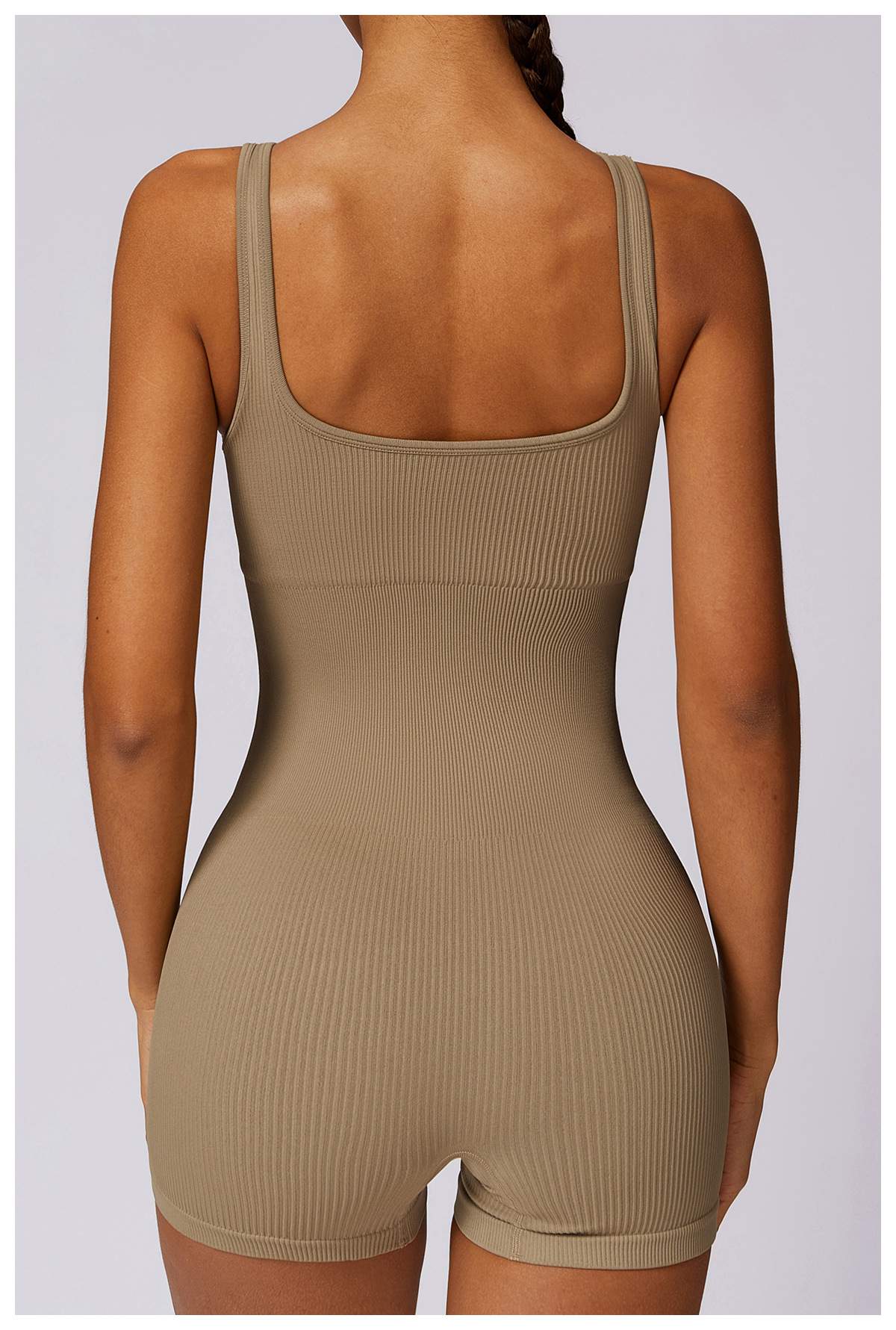 Ribbed Seamless Yoga Bodysuit