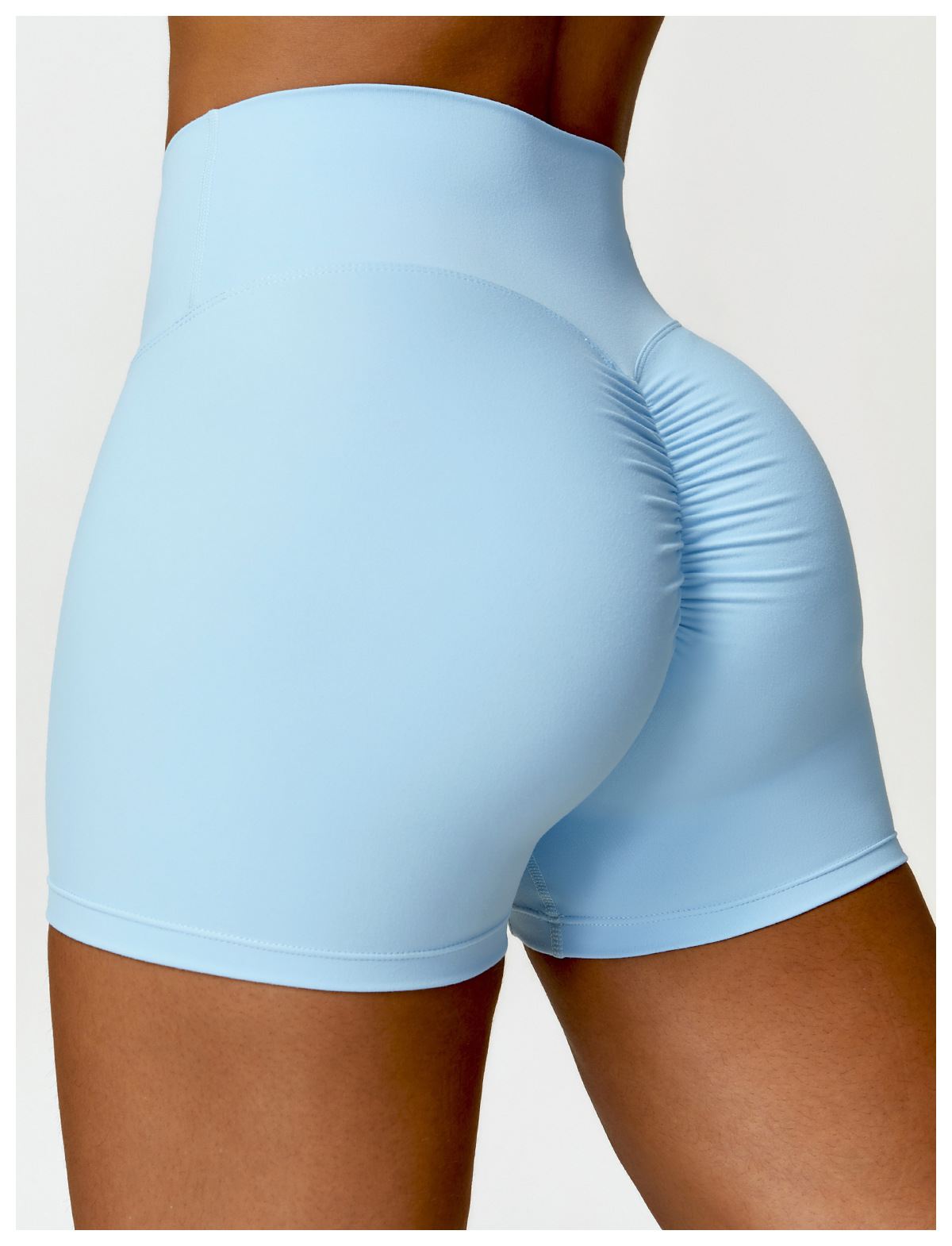 High-Waist Yoga Running Shorts