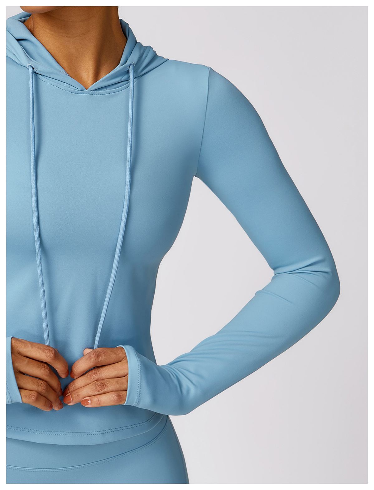 Long-Sleeve Hooded Top