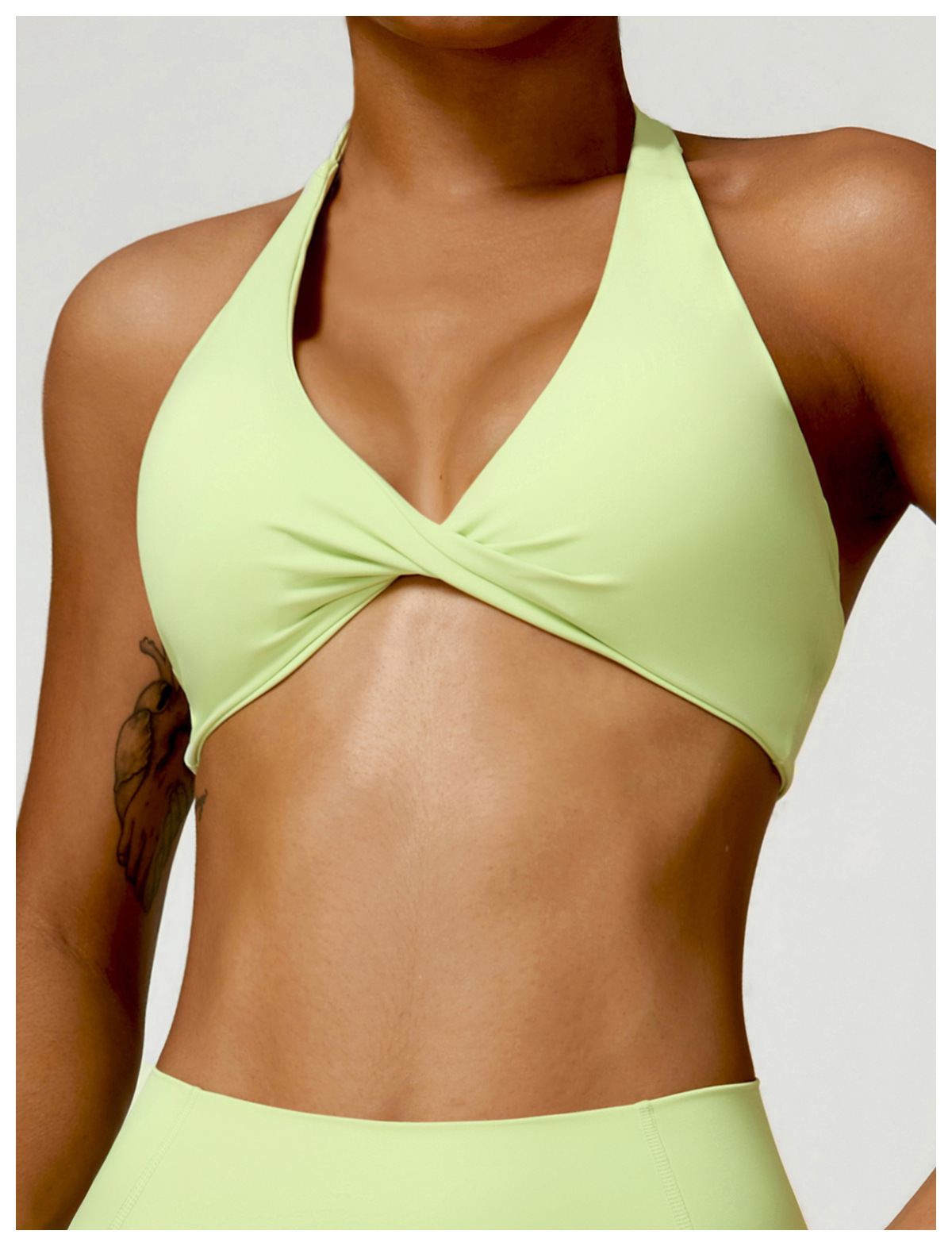 Halter Neck Twist Sports bra