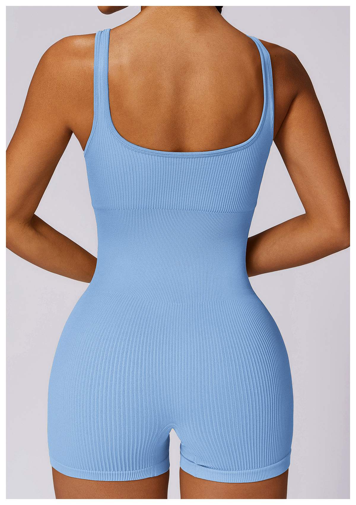 Ribbed Seamless Yoga Bodysuit