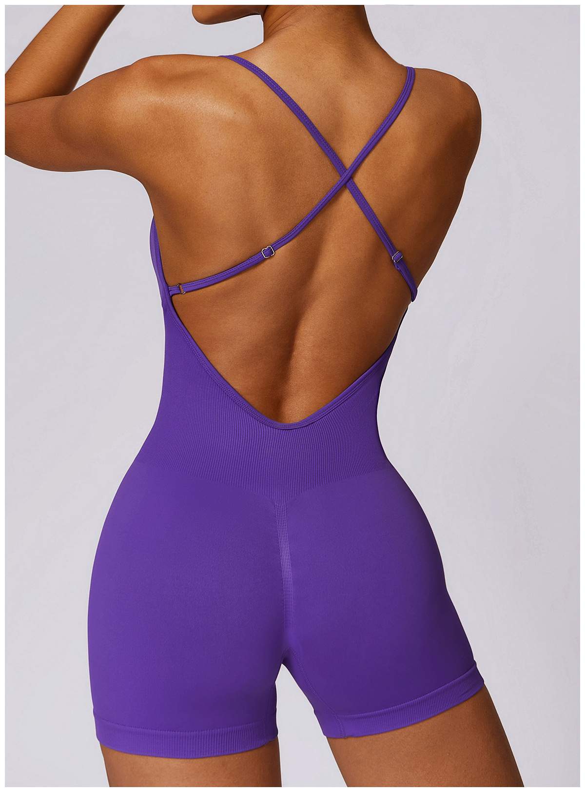 Hollow-out Beautiful Back Seamless Yoga Jumpsuit