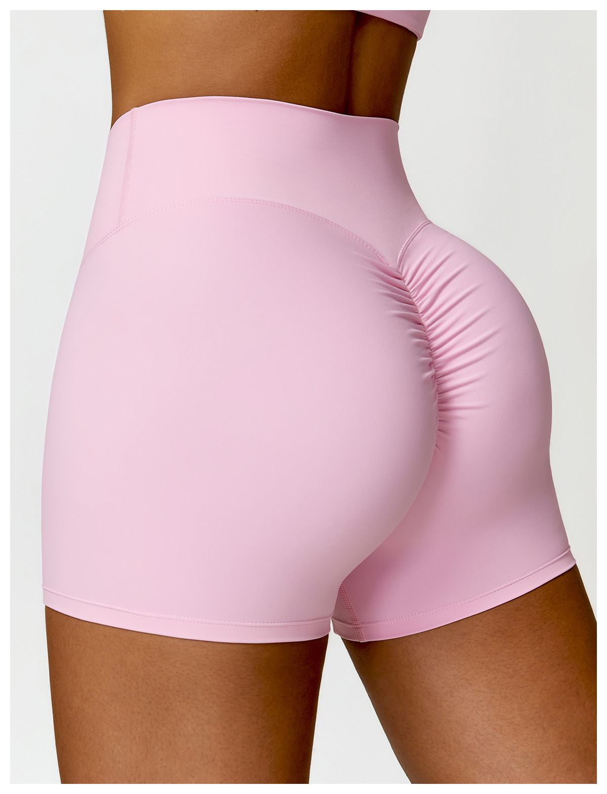 High-Waist Yoga Running Shorts