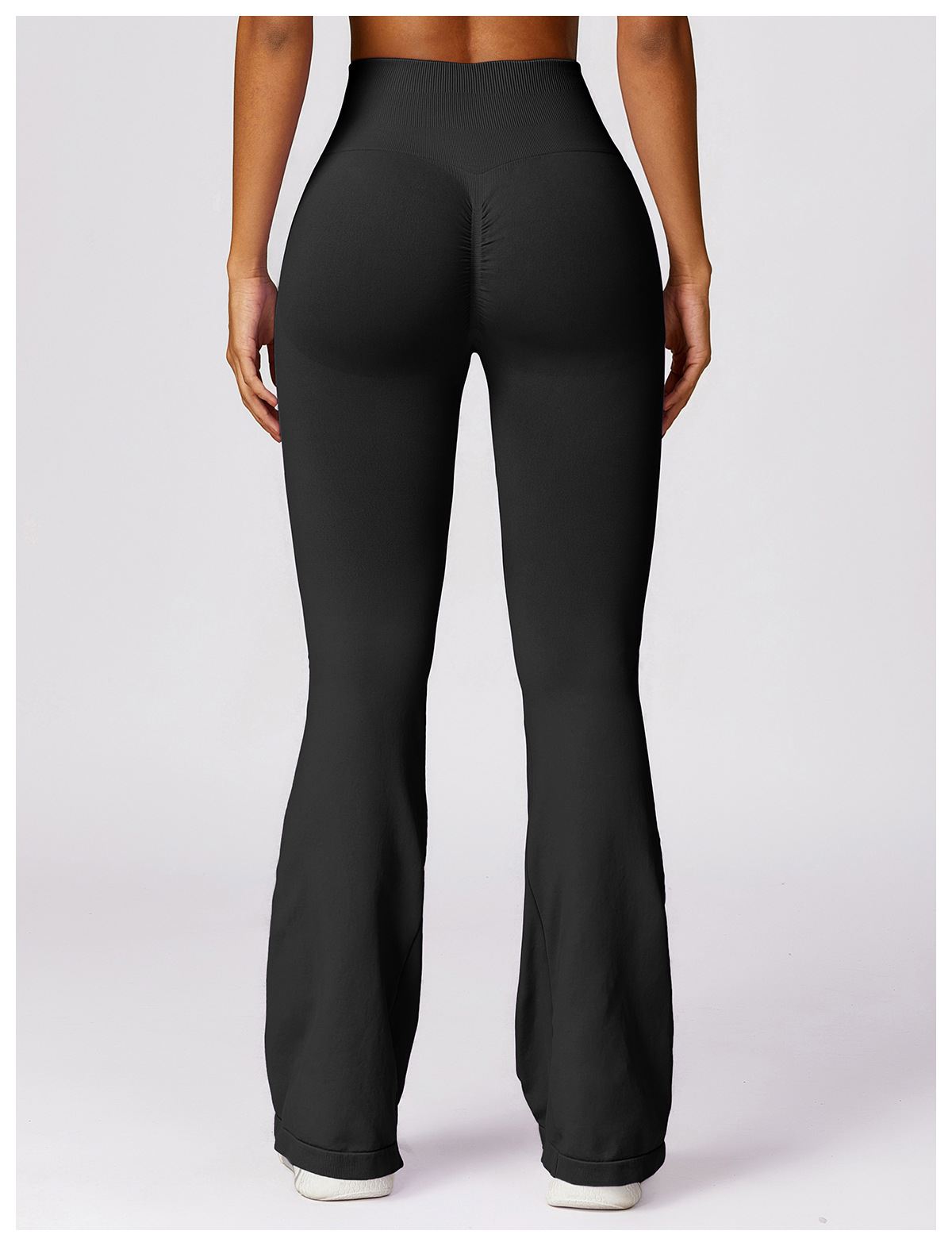 Hight-Waist Seamless Flare Leggings