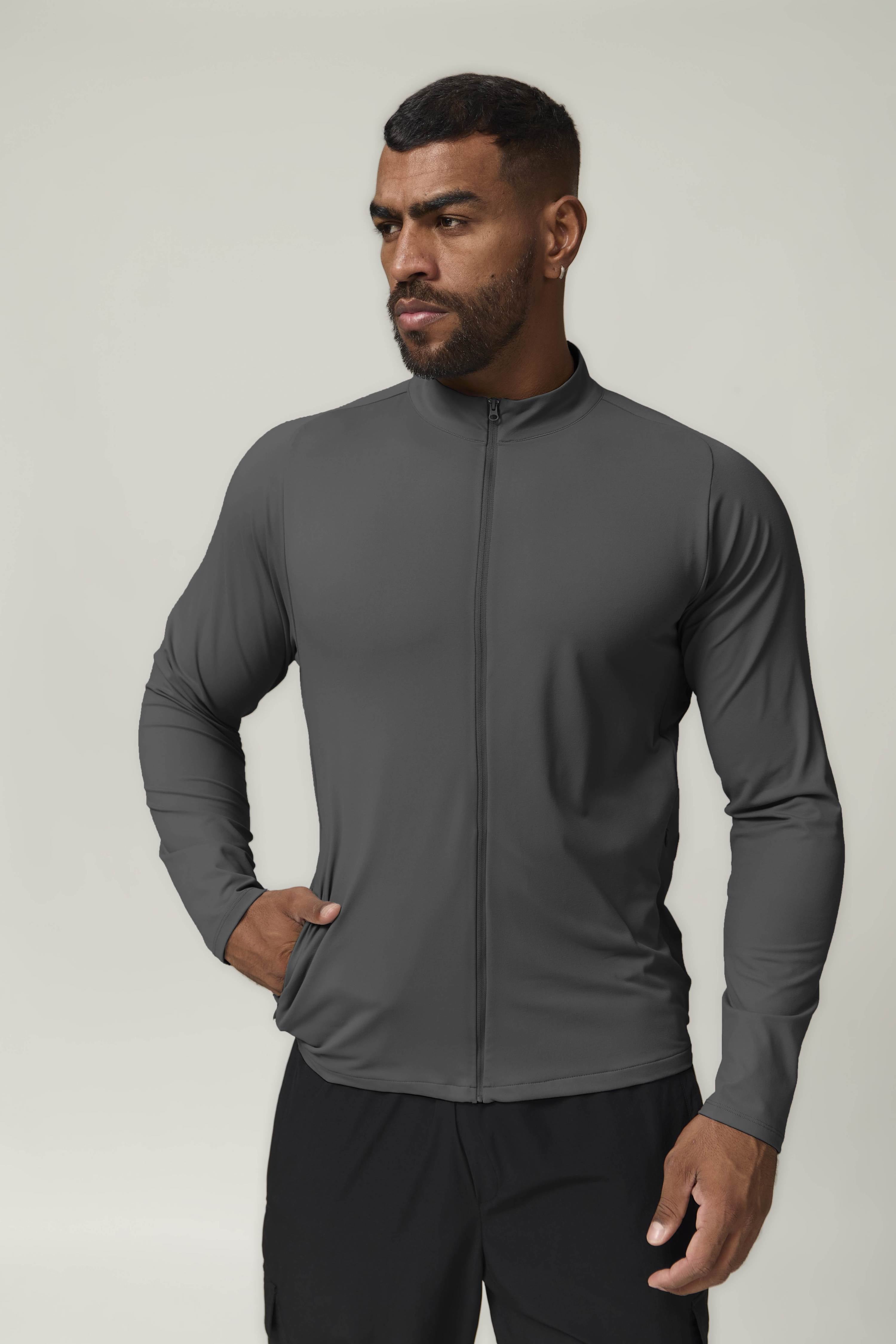 Men's Stand-Collar Sports & Fitness Jacket