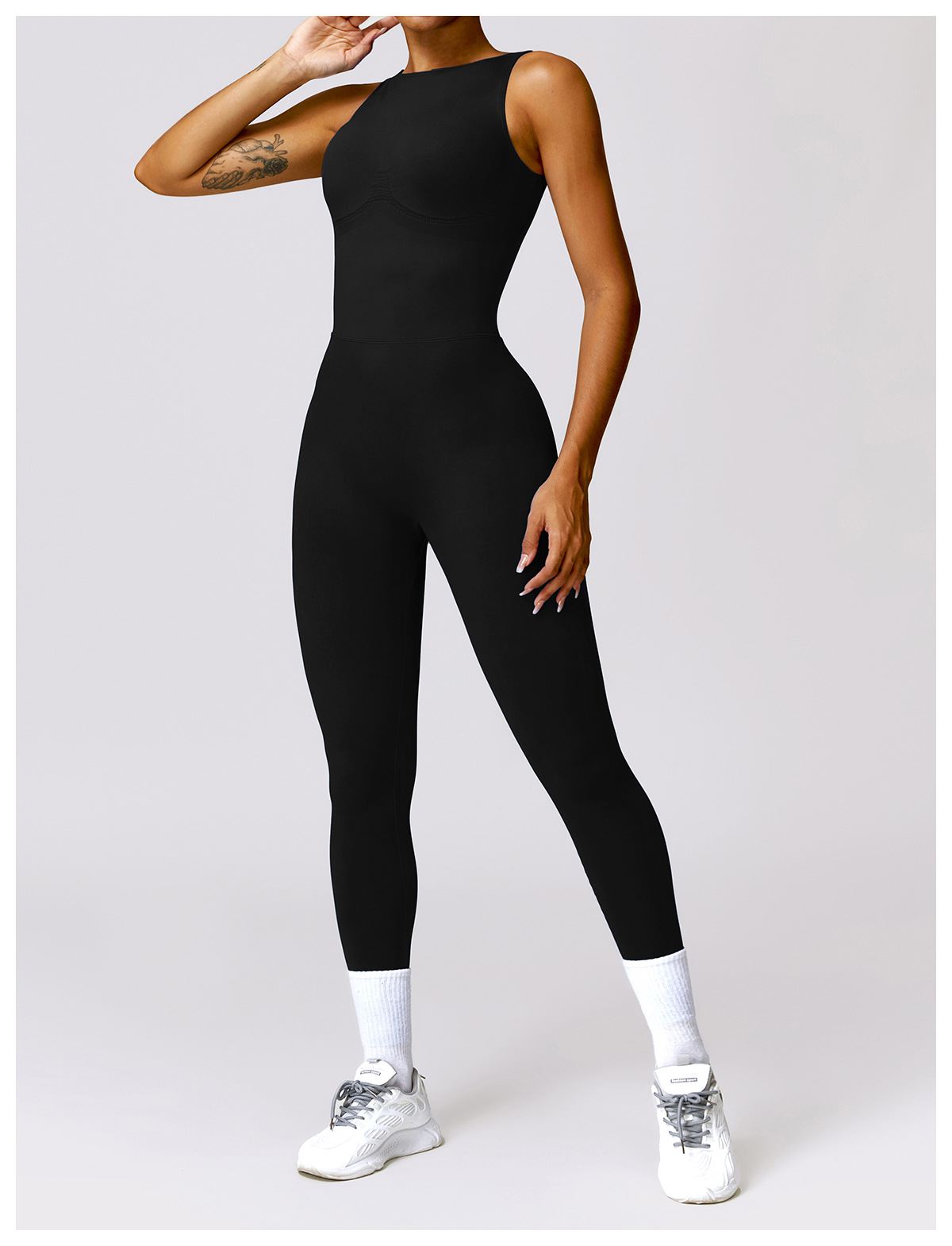 V Back Butt Lifting Jumpsuit