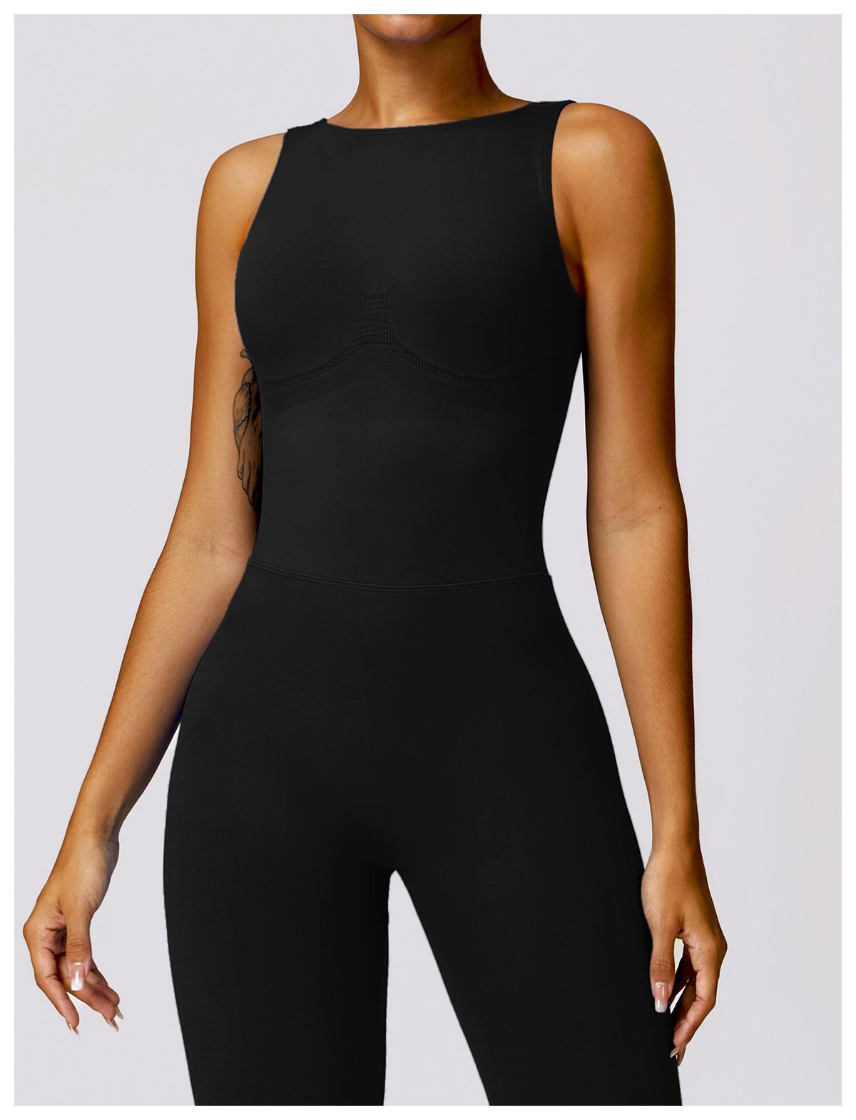 V Back Butt Lifting Jumpsuit