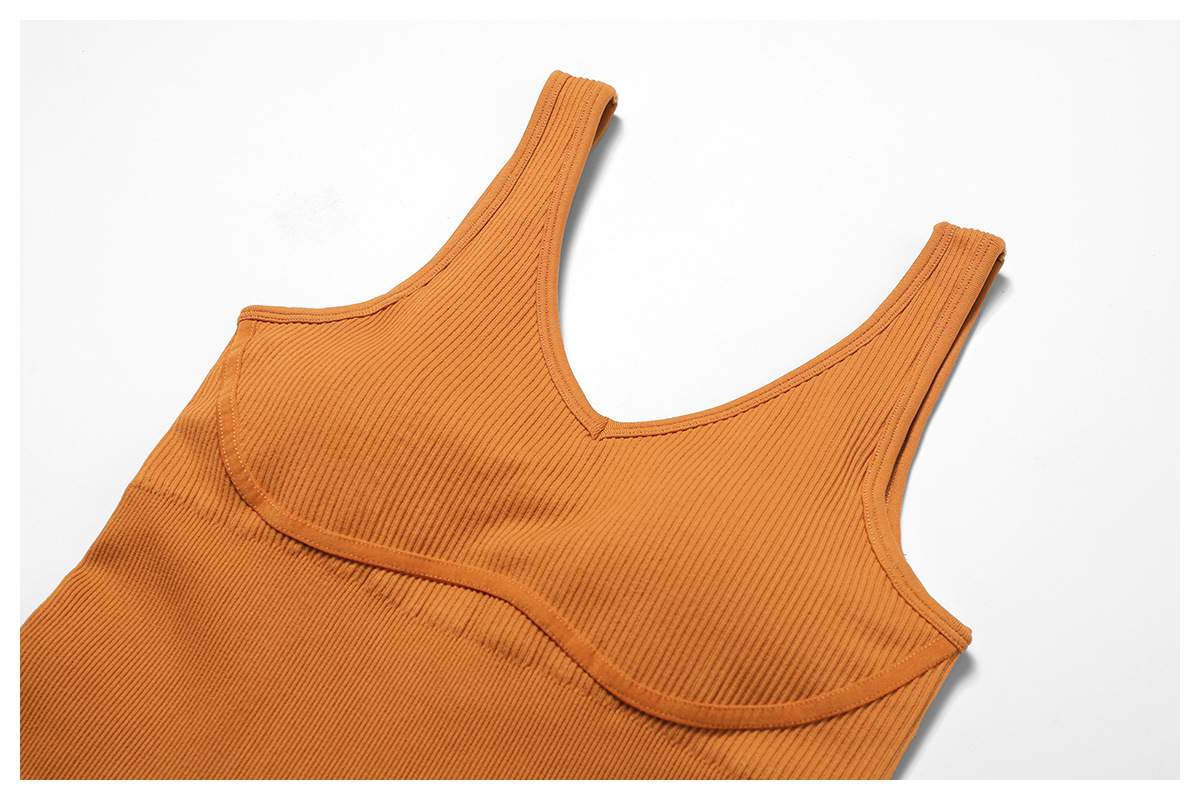 Ribbed Seamless Yoga Bodysuit