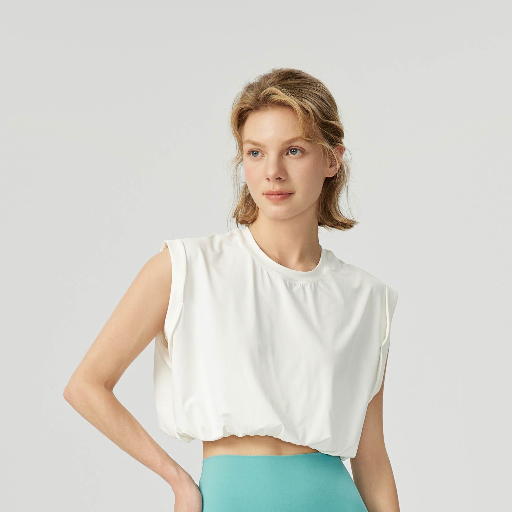 Sports breathable cropped T-shirt