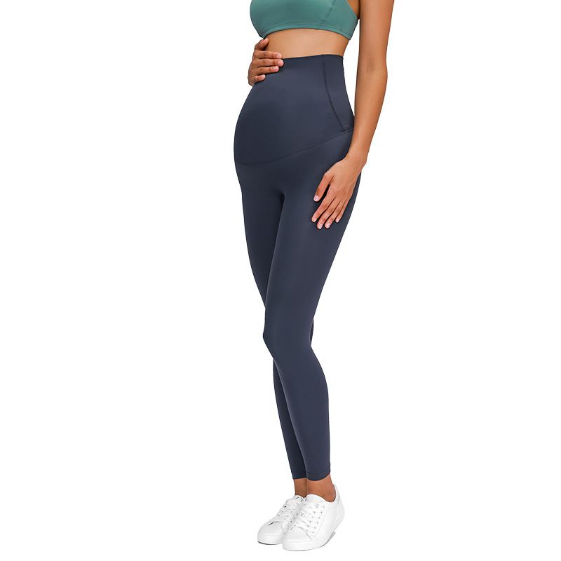 High-Waisted Belly-Wrap Maternity Yoga Leggings