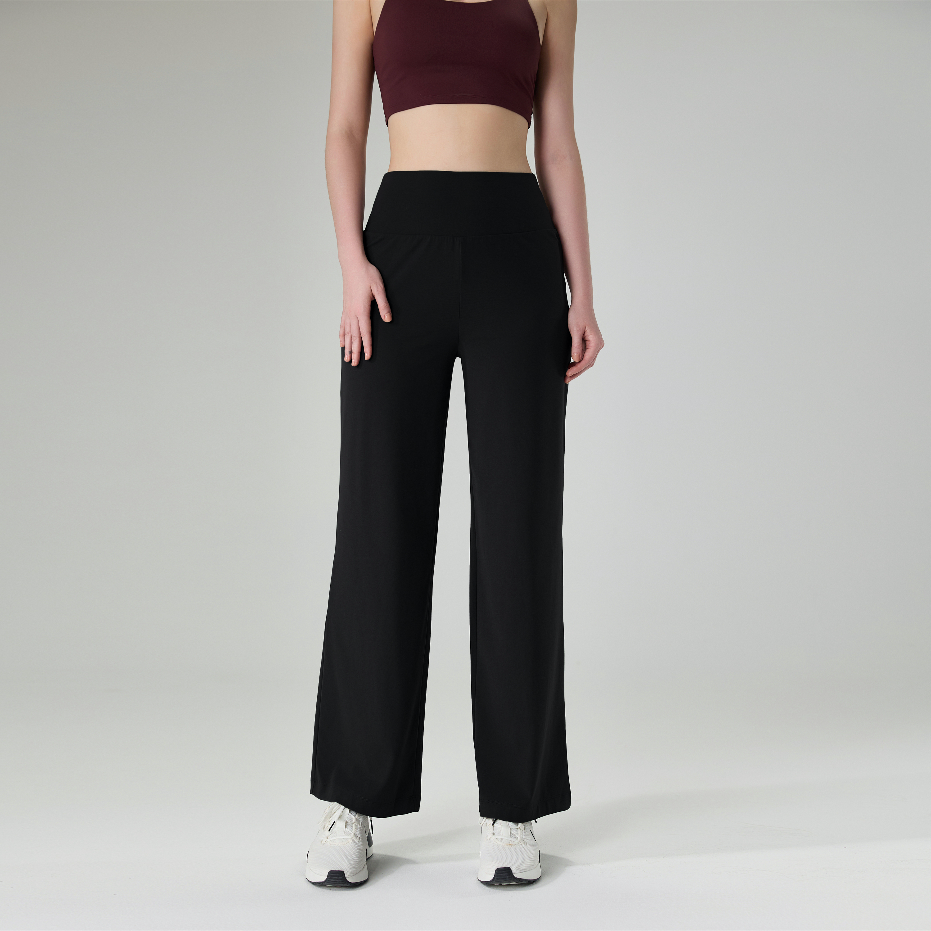 High-Waisted Wide-Leg Yoga Pants