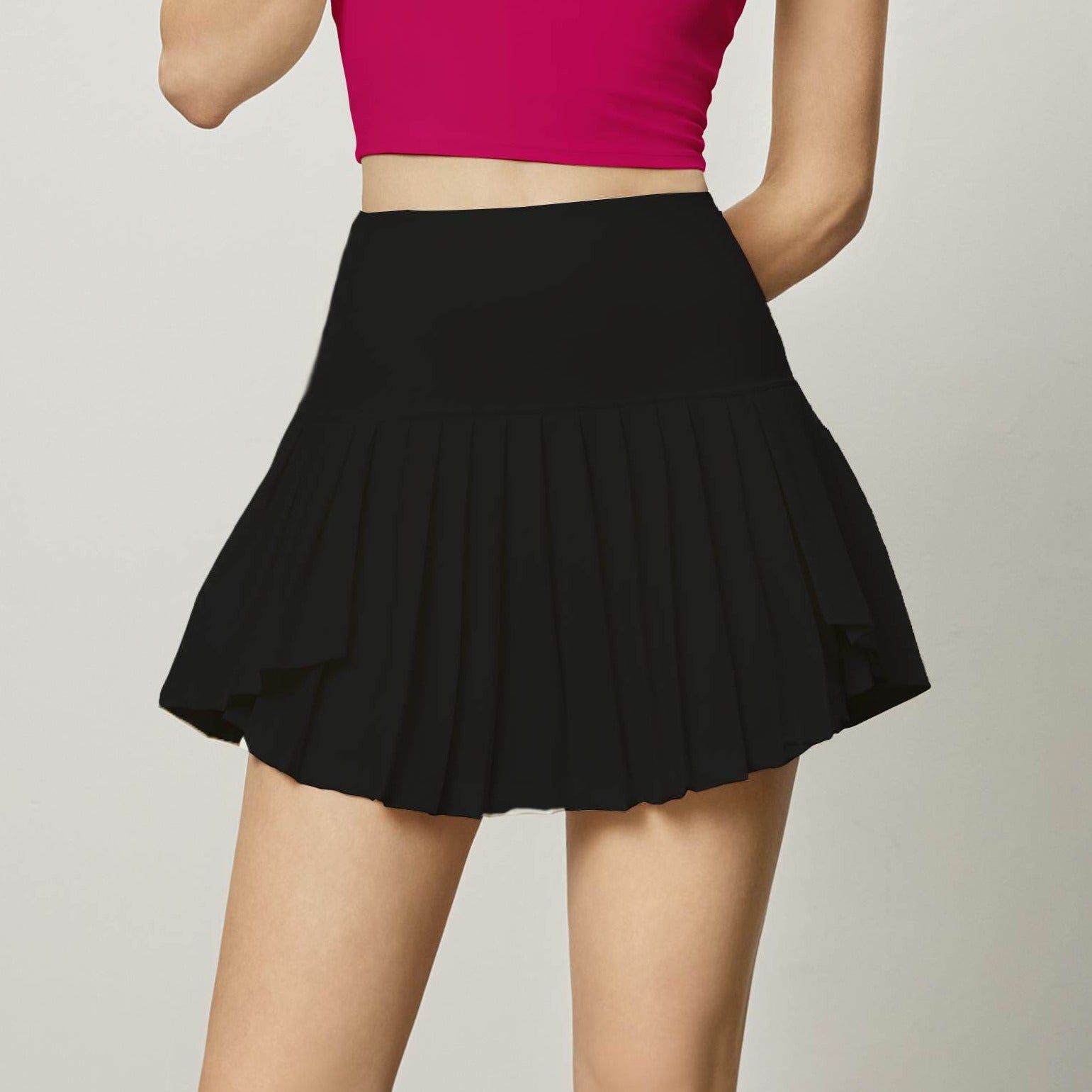 Mesh Pleated Tennis Skirt