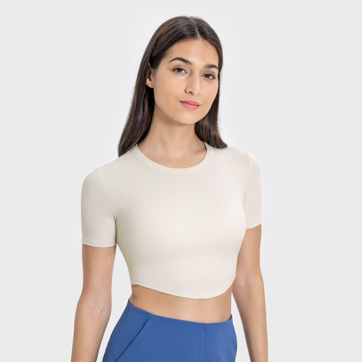 Short Sleeve Slim Fit Crop Top