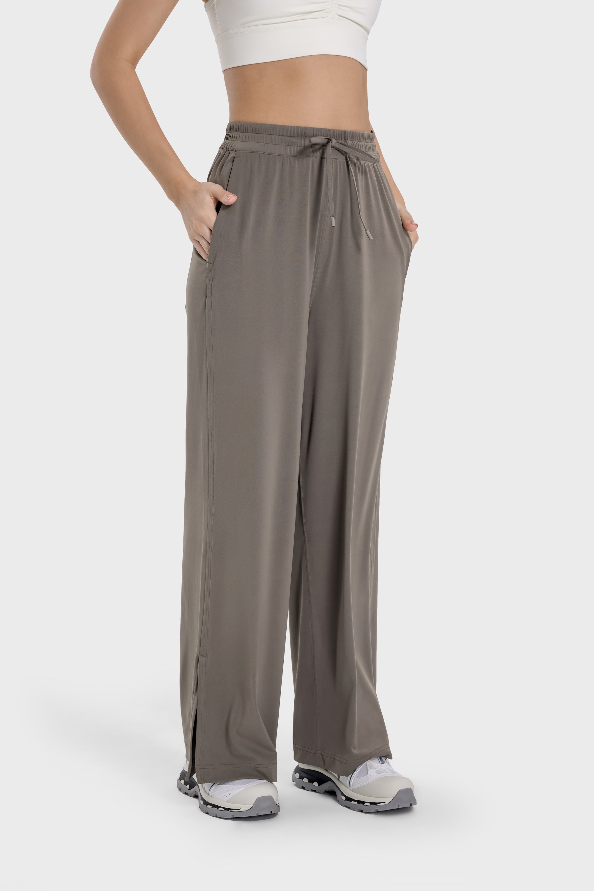 Drapey Straight-Leg Pants