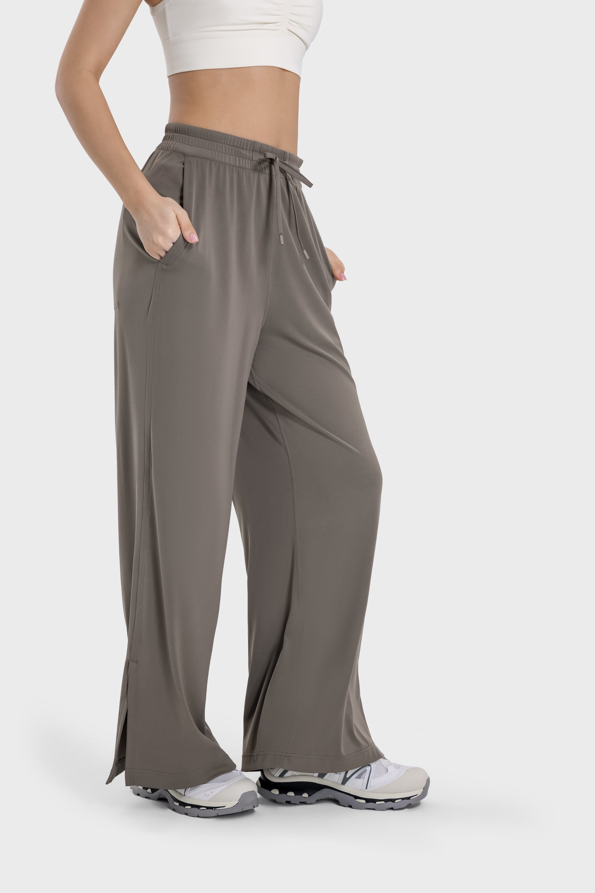 Drapey Straight-Leg Pants