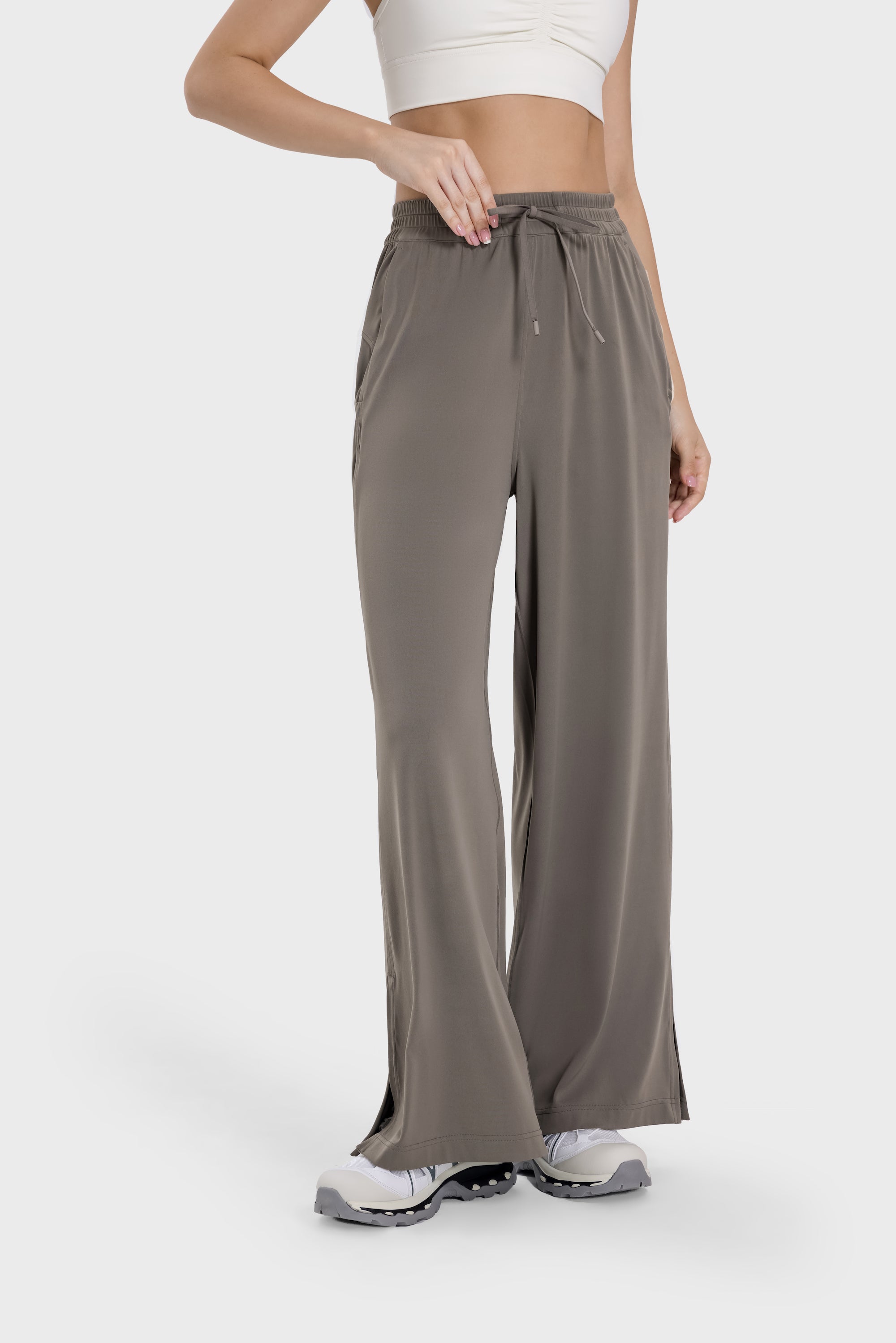 Drapey Straight-Leg Pants