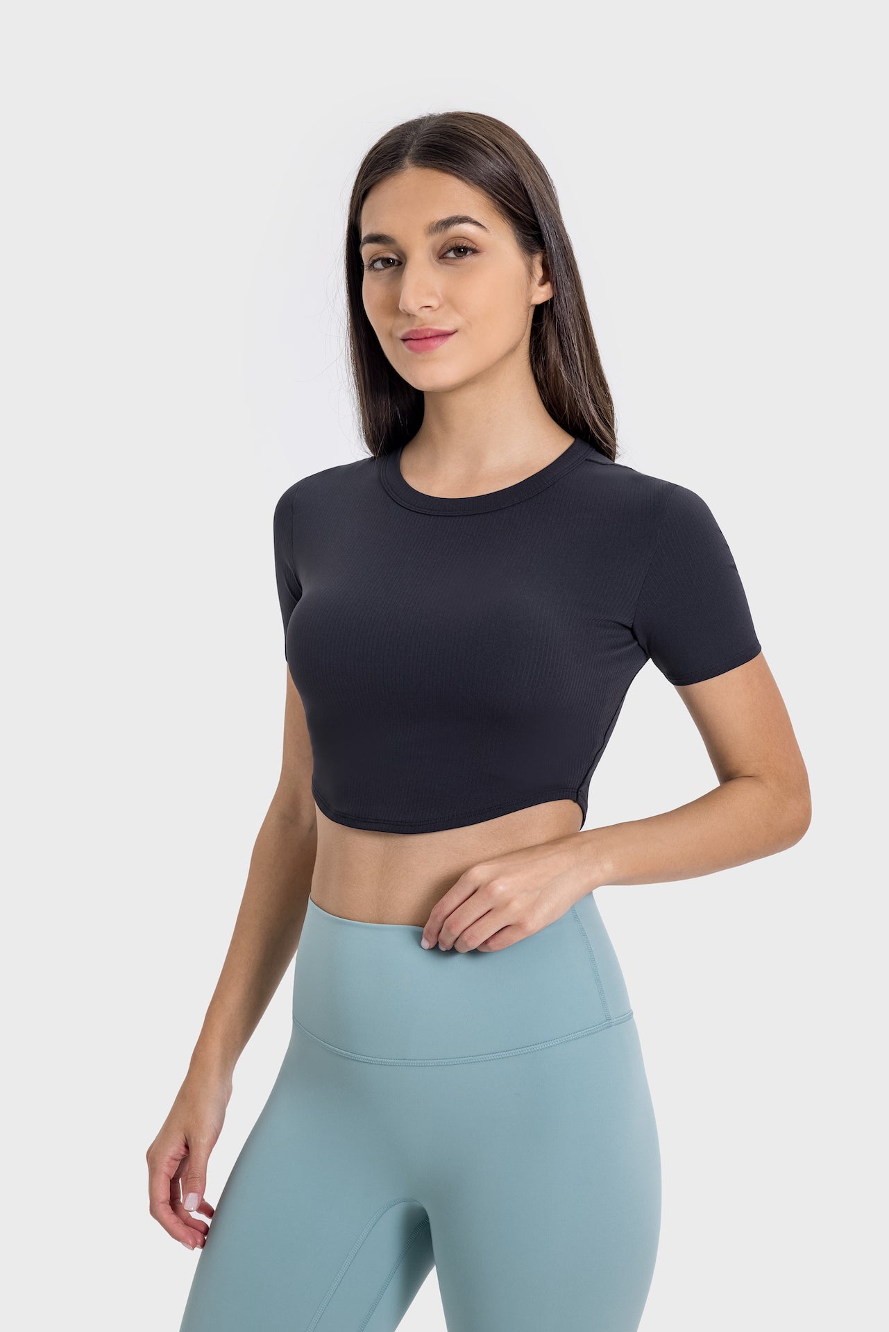 Short Sleeve Slim Fit Crop Top