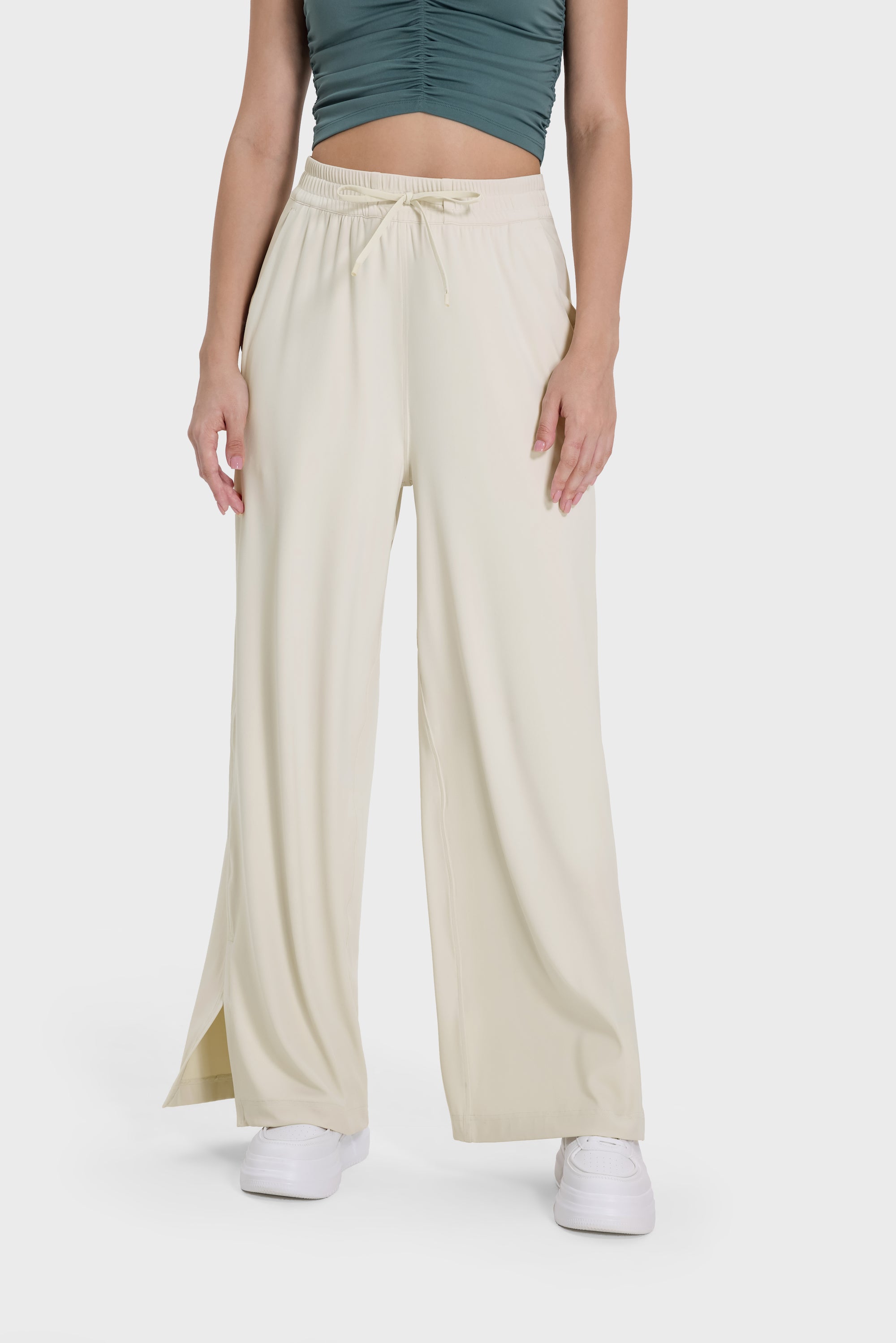 Drapey Straight-Leg Pants