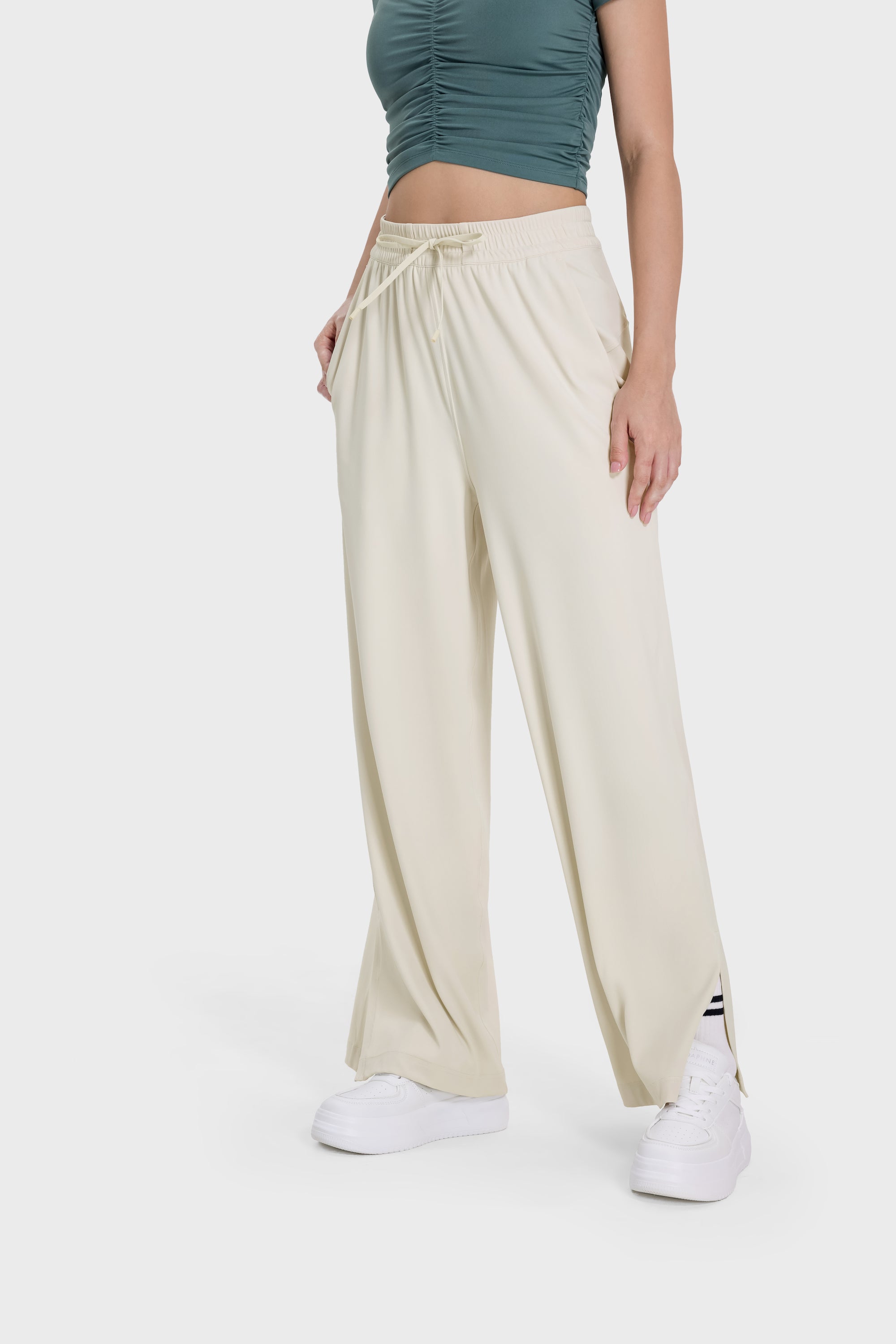 Drapey Straight-Leg Pants