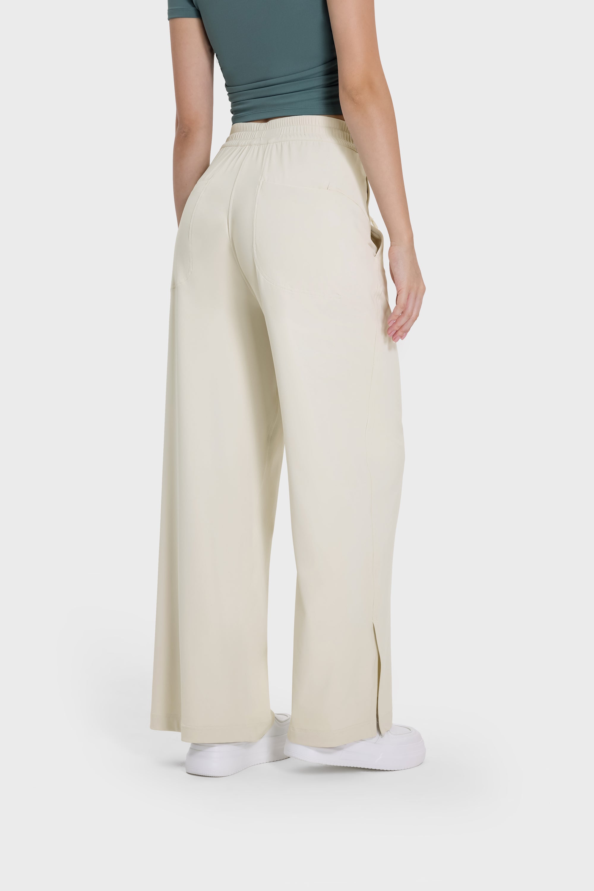 Drapey Straight-Leg Pants