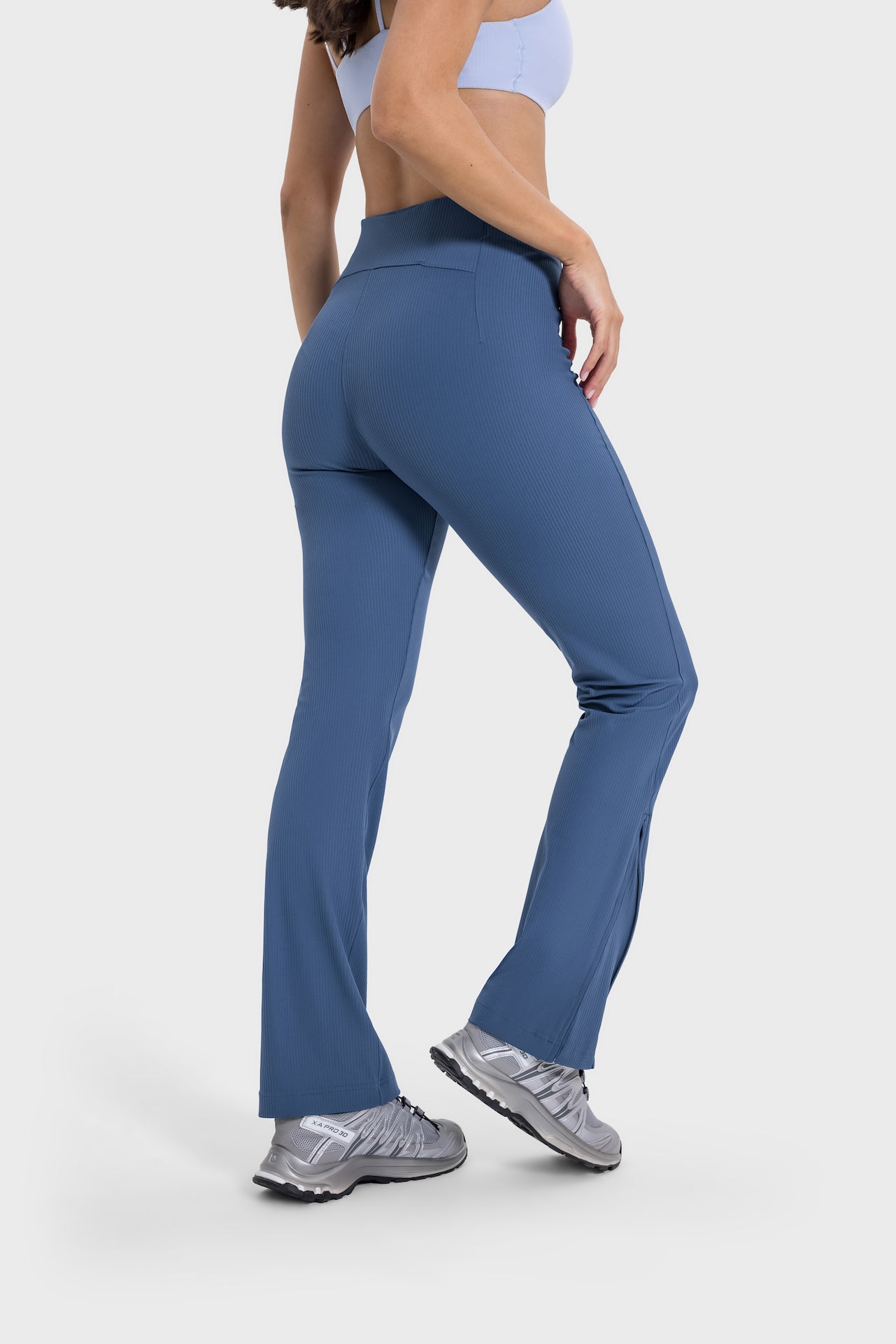 High-Waisted Hip-Lifting Slim Flare Pants