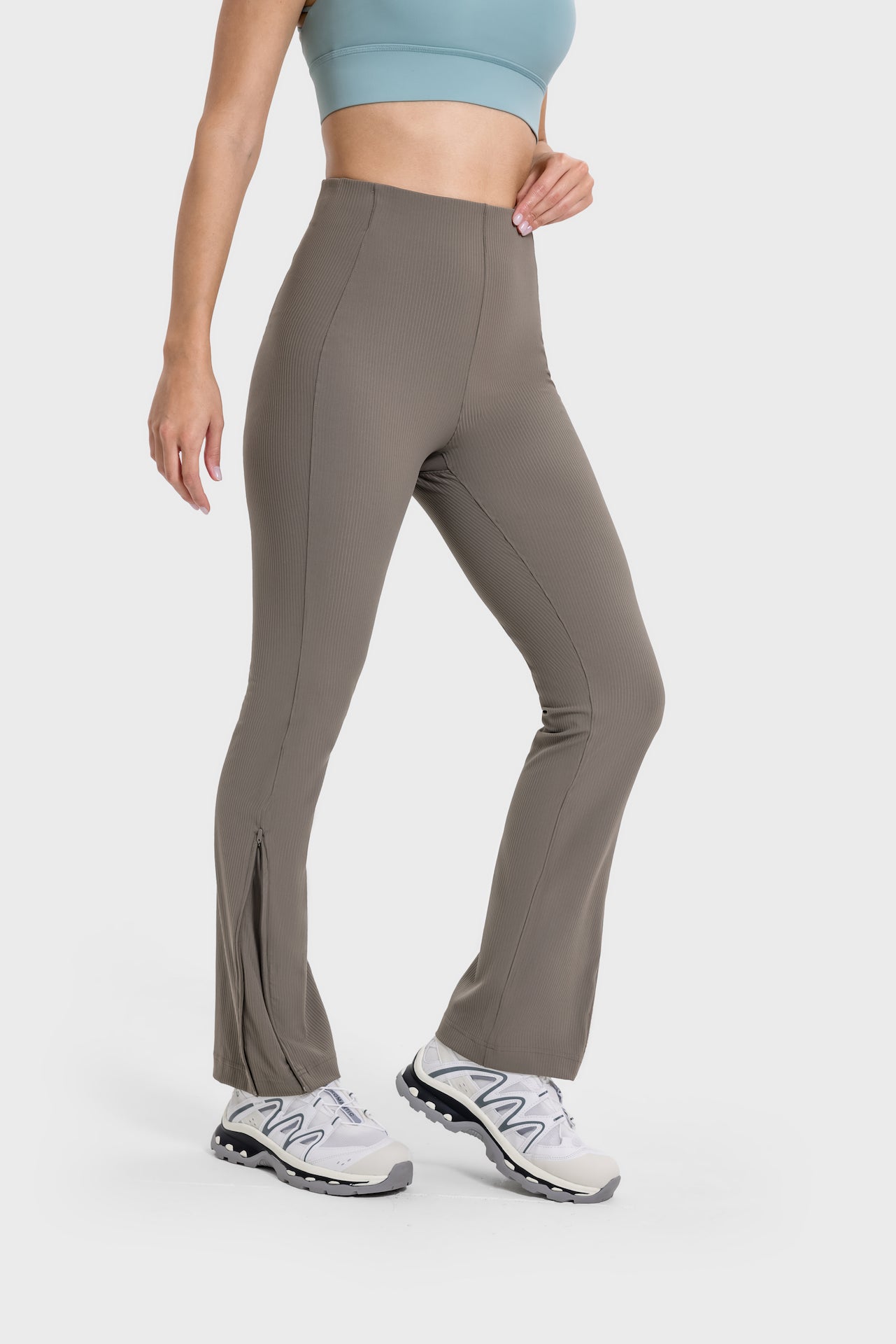 High-Waisted Hip-Lifting Slim Flare Pants