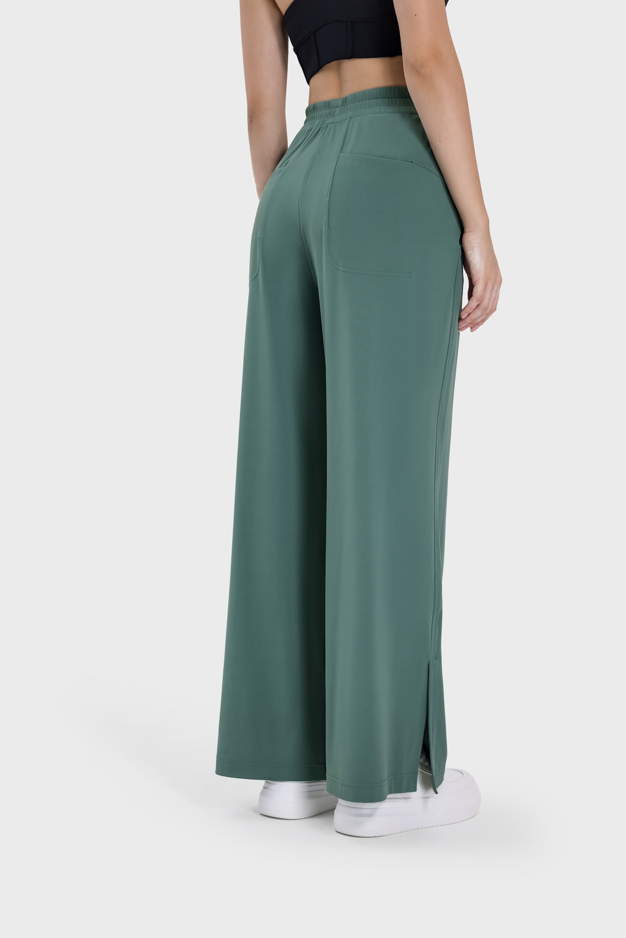 Drapey Straight-Leg Pants