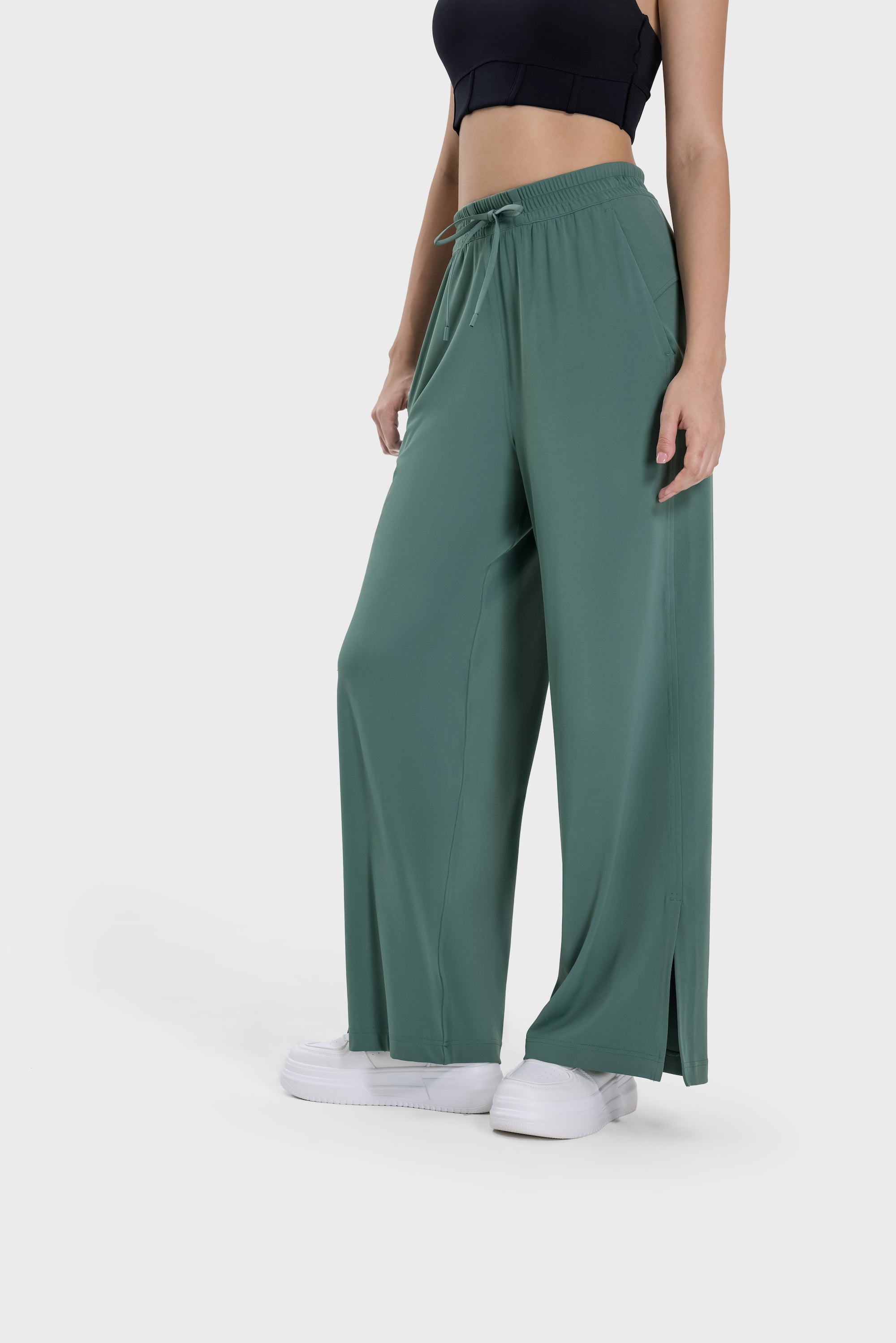 Drapey Straight-Leg Pants