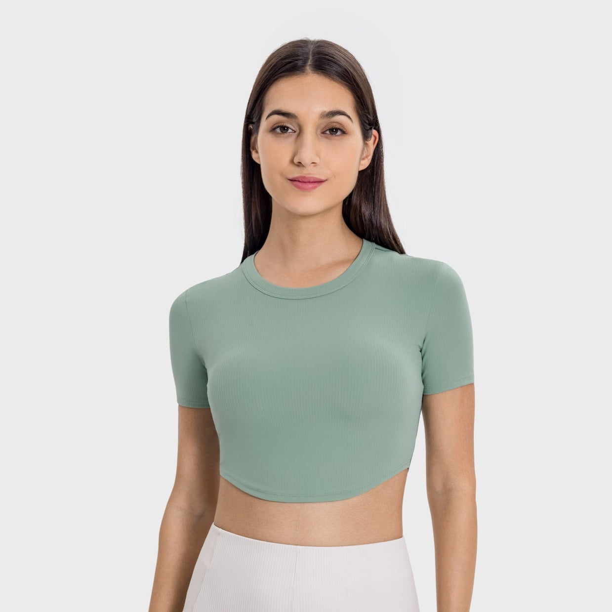 Short Sleeve Slim Fit Crop Top