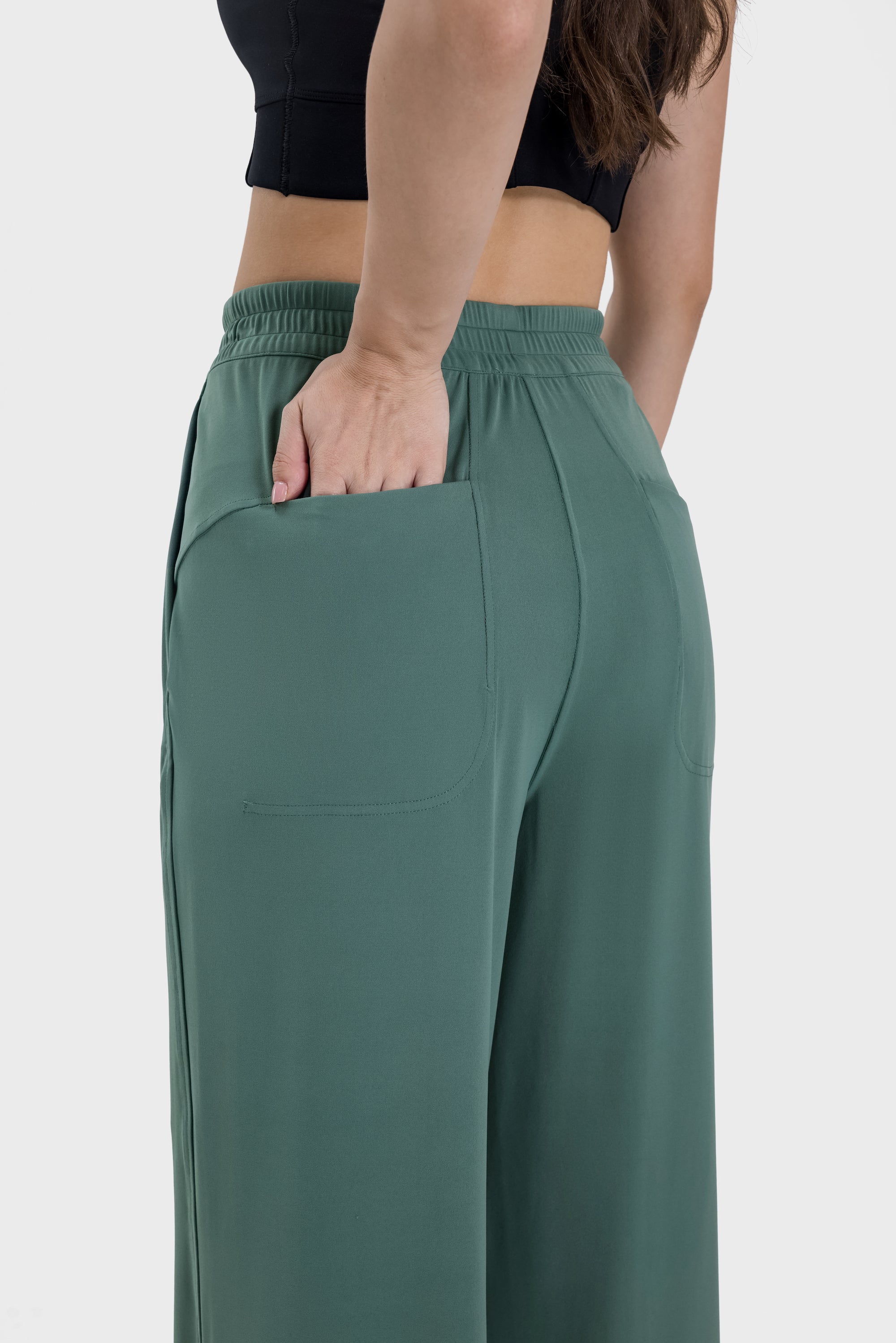 Drapey Straight-Leg Pants