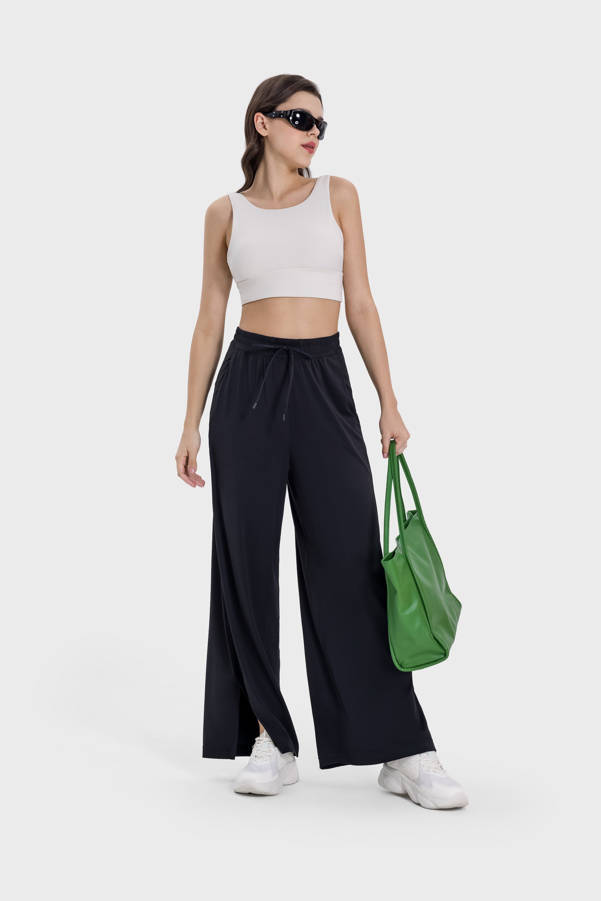 Drapey Straight-Leg Pants