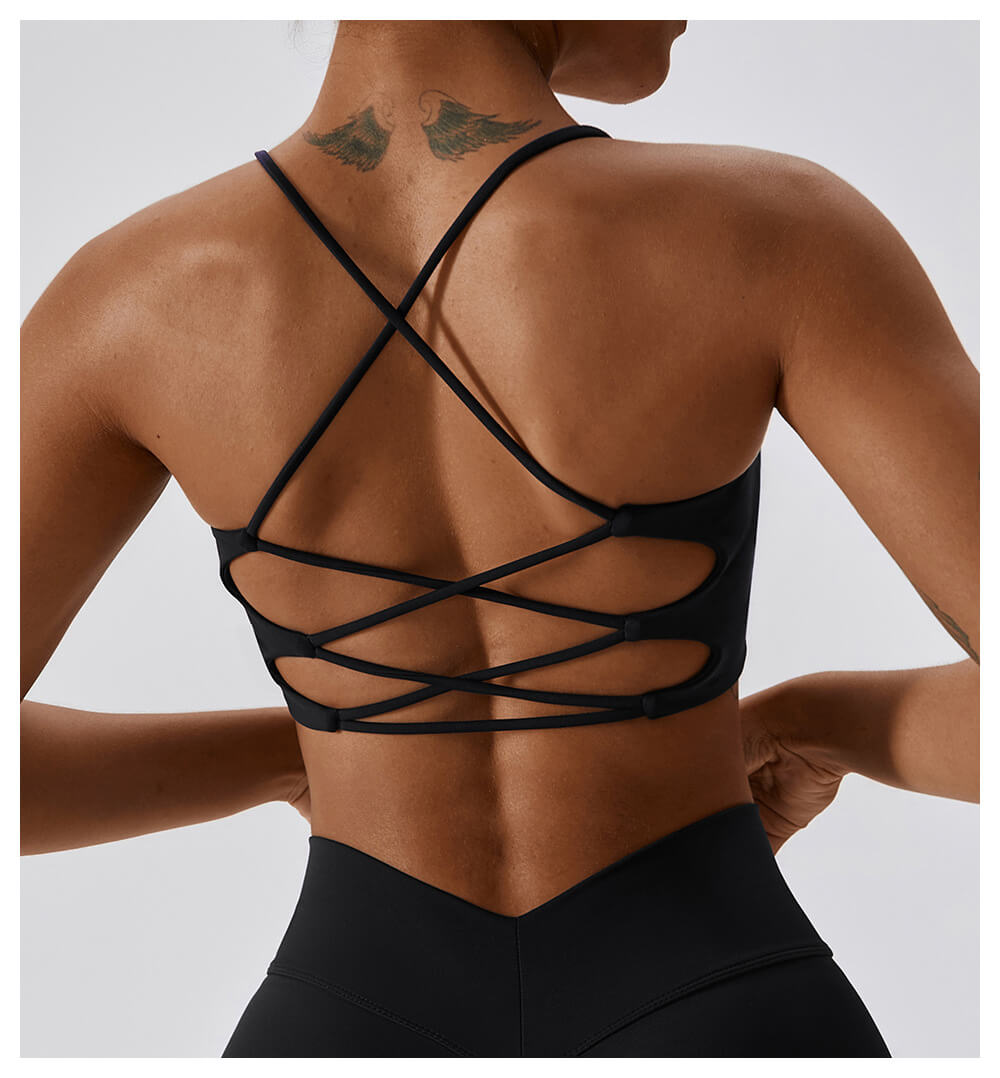 Crossover backless deals bra