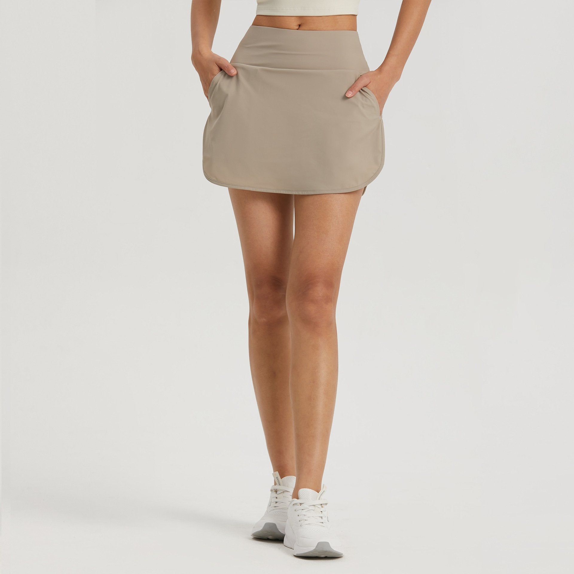 High-Waist Tennis Skirt Outdoor Fitness Yoga Shorts