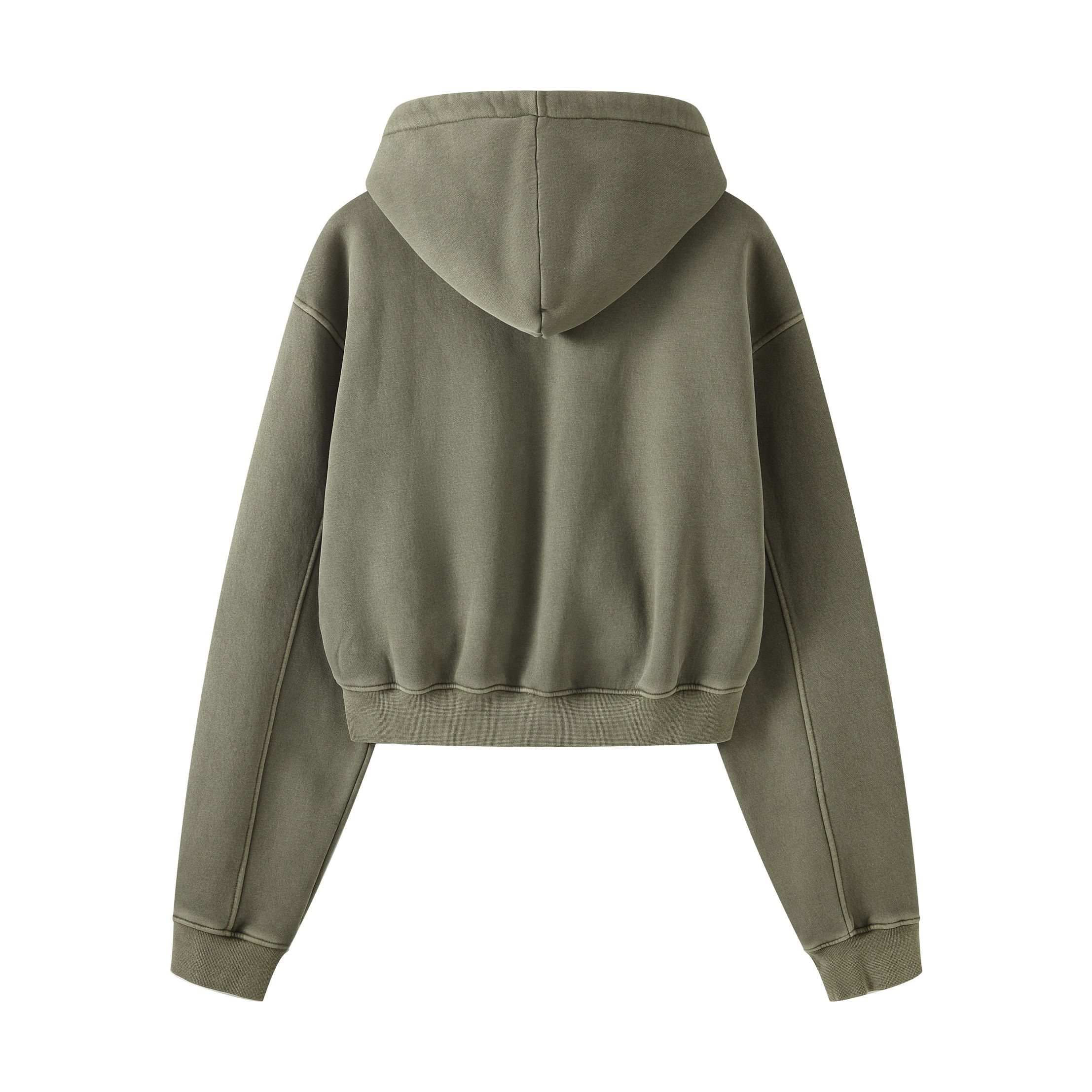 Women 355g Zip Up Short Hoodie