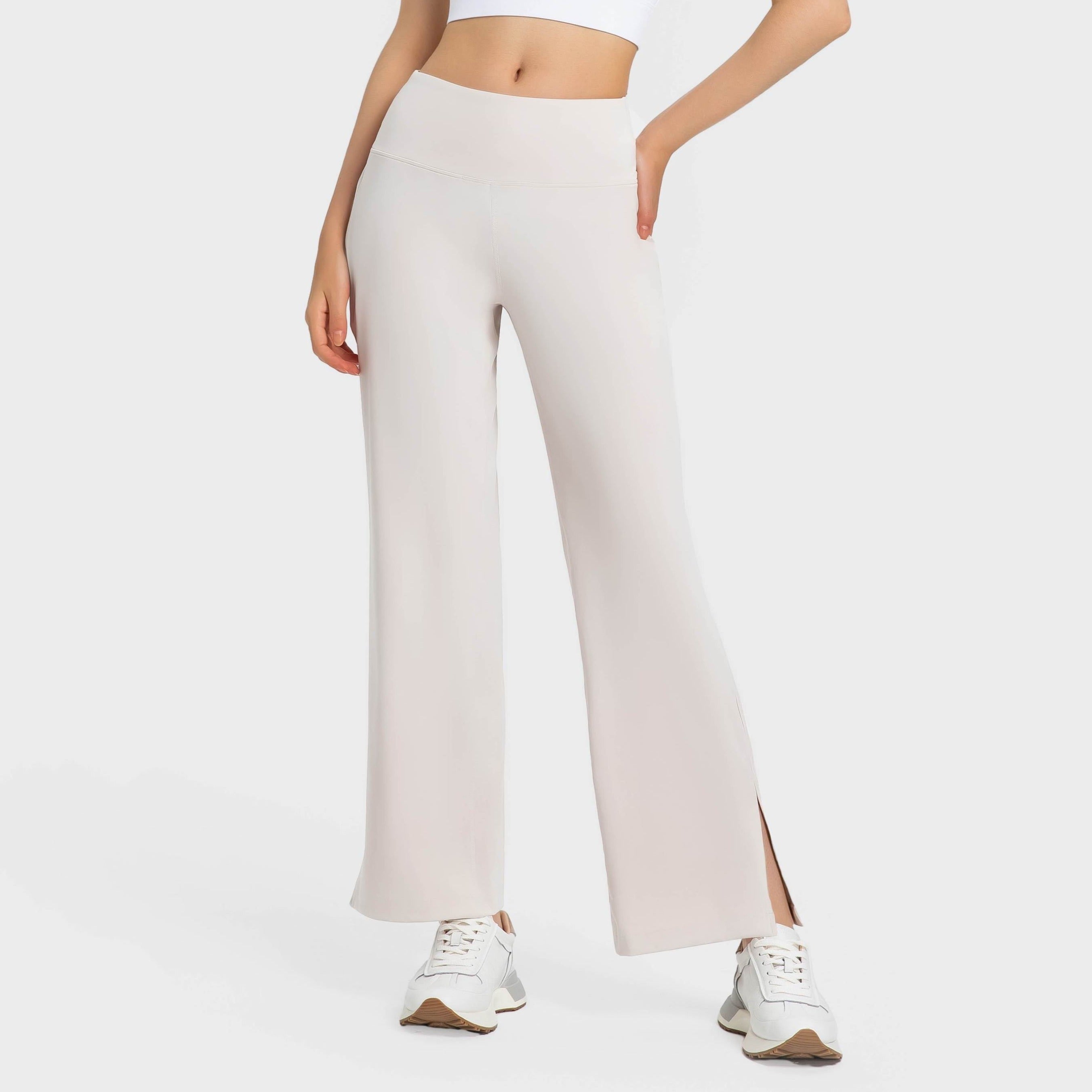 High-Waisted Flared Wide-Leg Yoga Pants