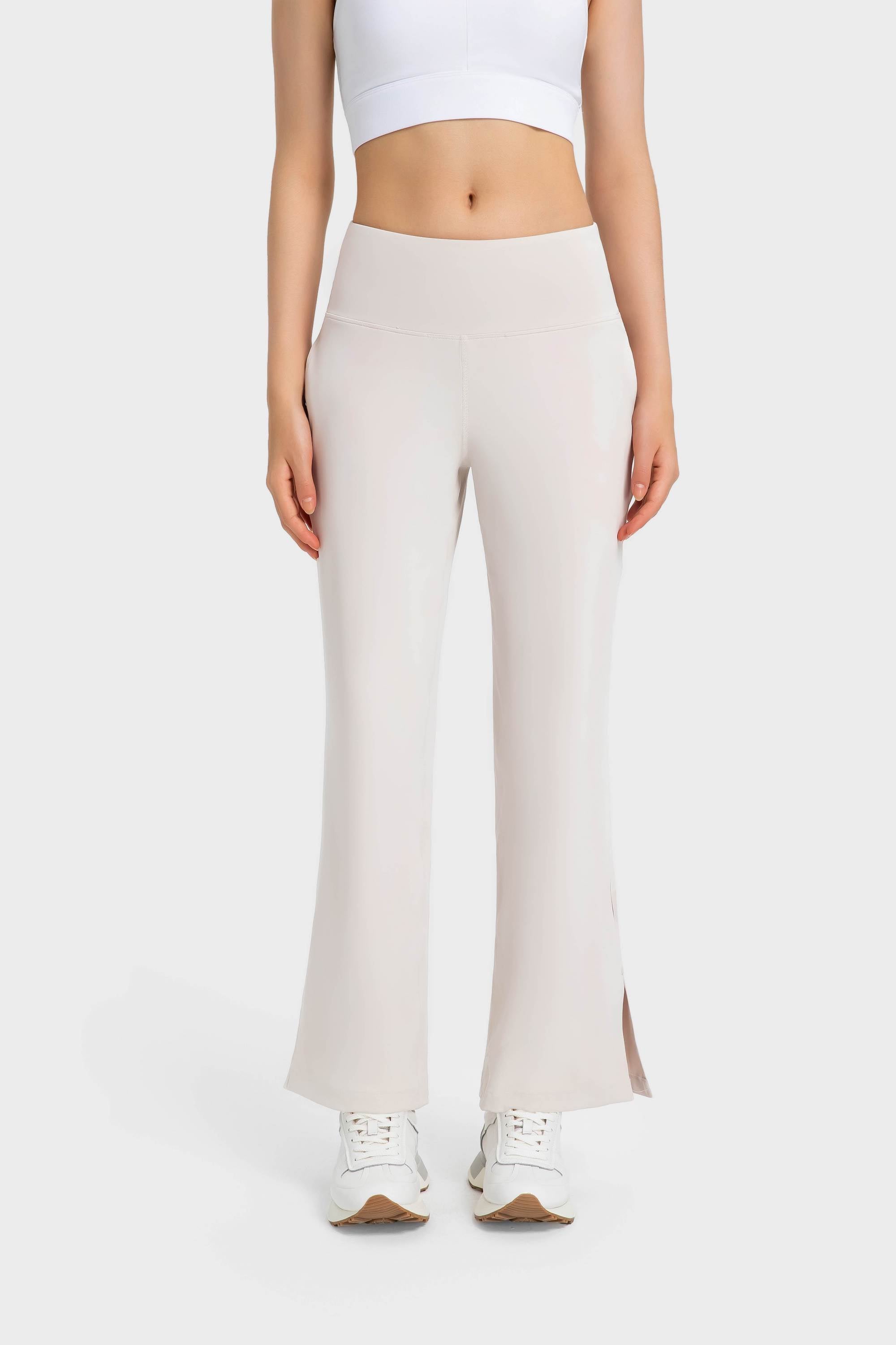 High-Waisted Flared Wide-Leg Yoga Pants