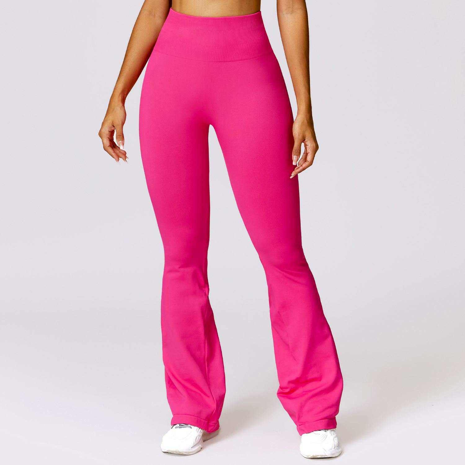 Hight-Waist Seamless Flare Leggings