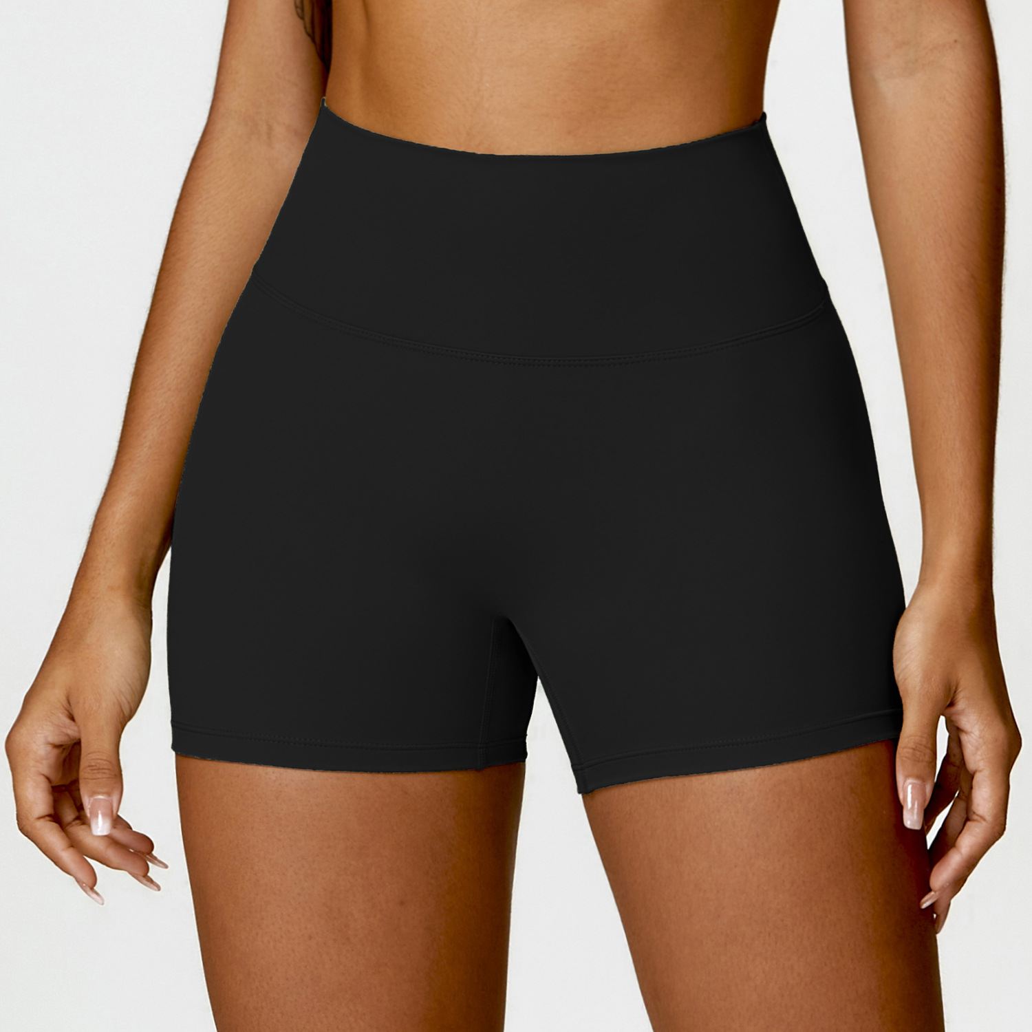 High-Waist Yoga Running Shorts