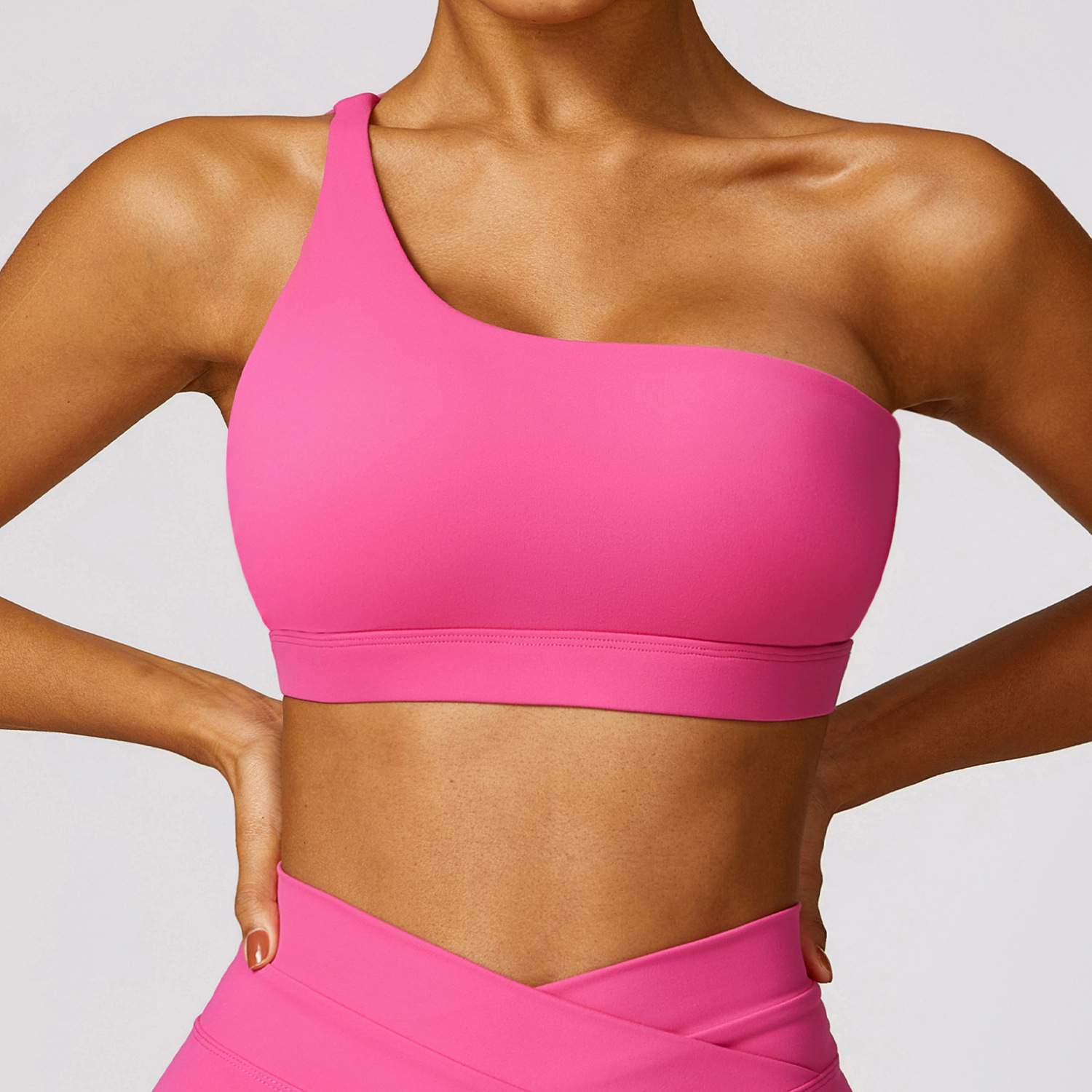 One Shoulder Quick Drying Sports Bra