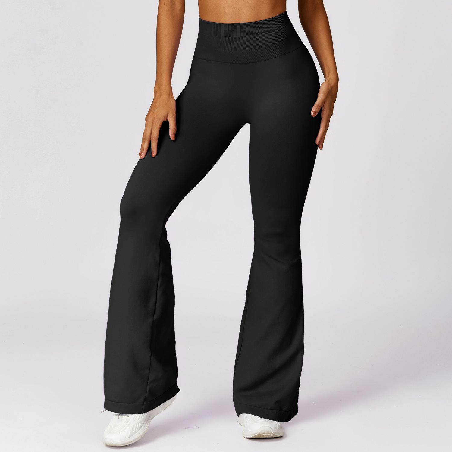 Hight-Waist Seamless Flare Leggings