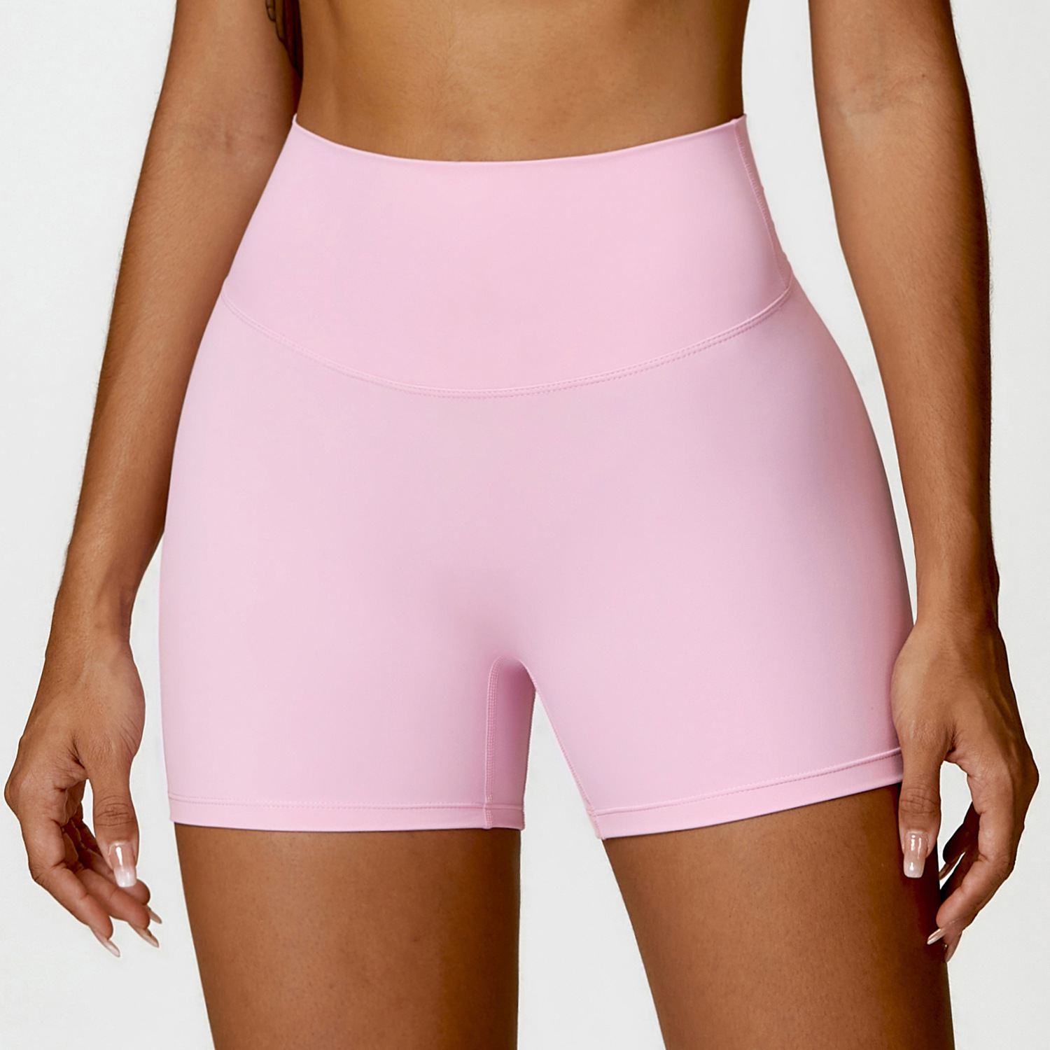 High-Waist Yoga Running Shorts