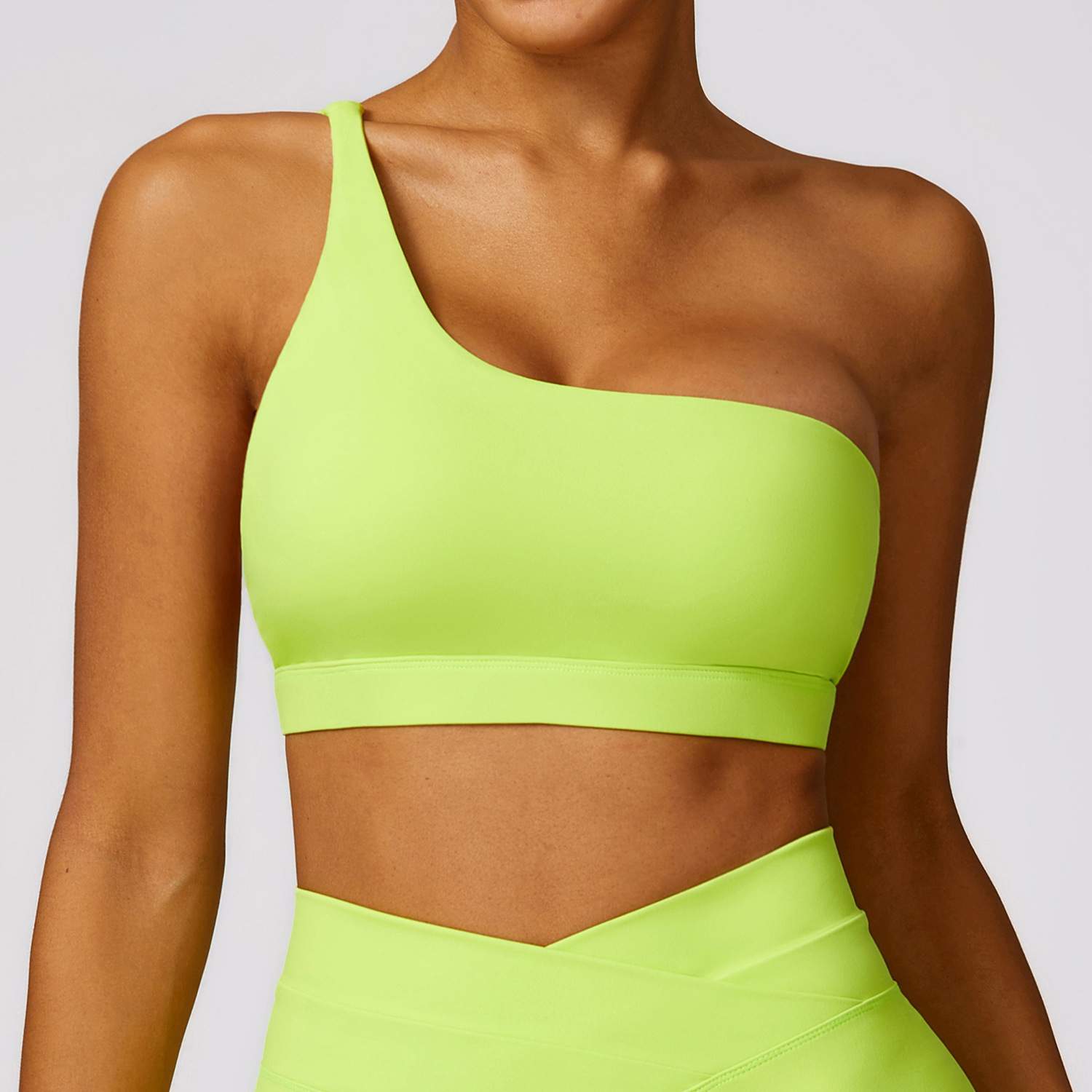 One Shoulder Quick Drying Sports Bra